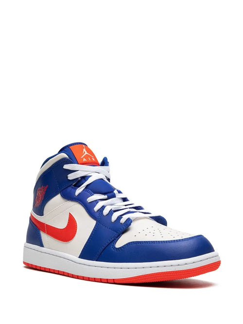 Air Jordan 1 Mid Knicks Sneakers — Same as shown — Size US M 11.5 - US W 13 — Side View