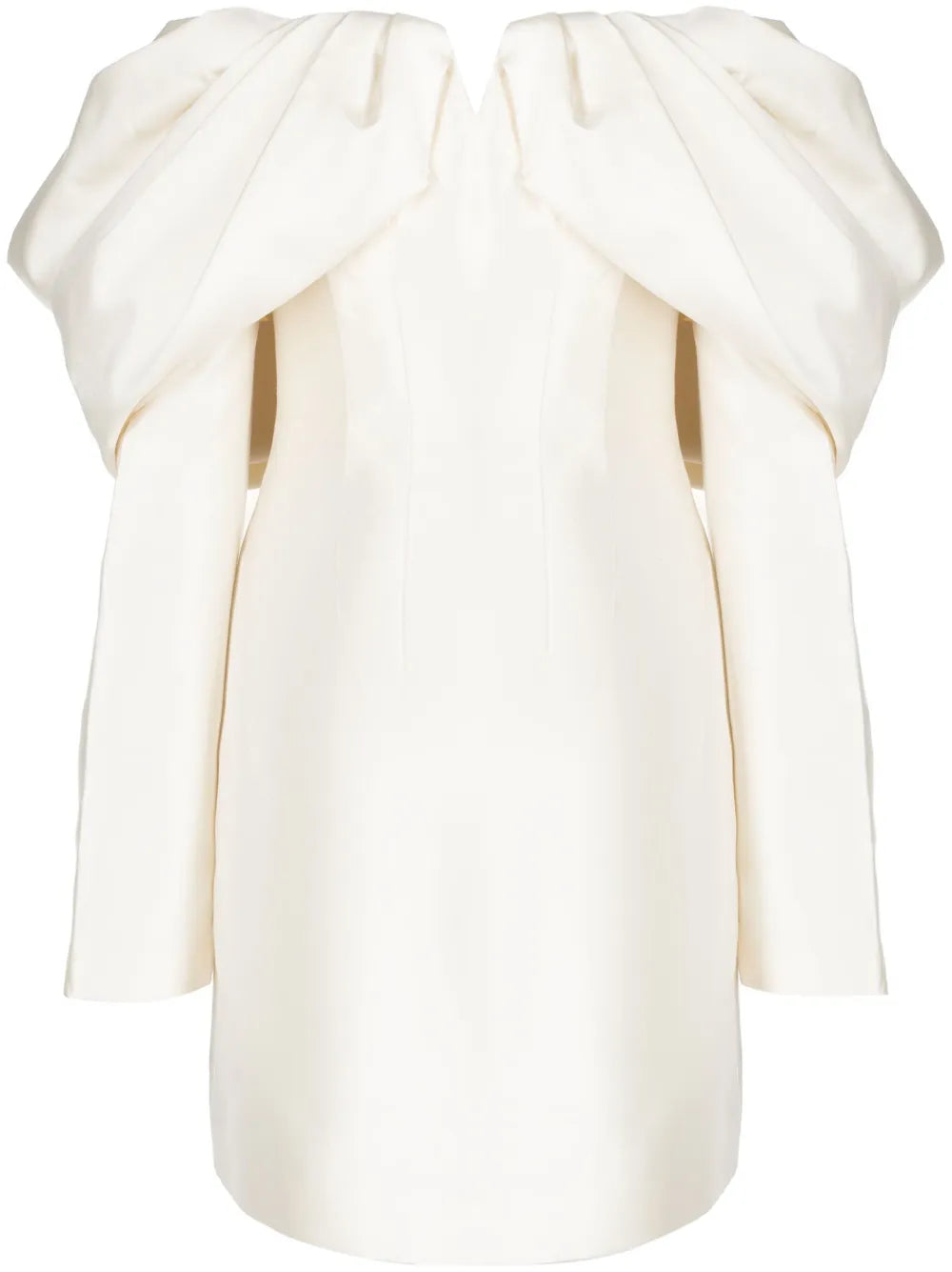 Rachel Gilbert Viola Off The Shoulder Minidress — Ivory — Size XS — Front View