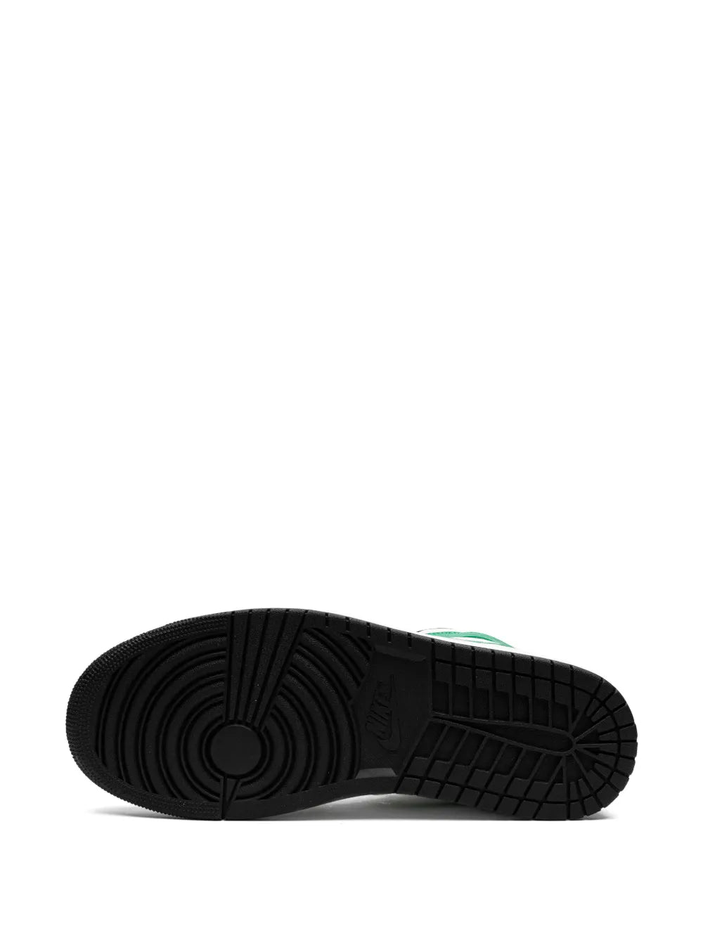 Air Jordan 1 Mid Lucky Green Sneakers — Lucky Green/White/Black — Size US M 11.5 - US W 13 — Top View