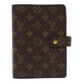 Louis Vuitton Agenda Cover Brown Canvas Wallet  (Pre-Owned)