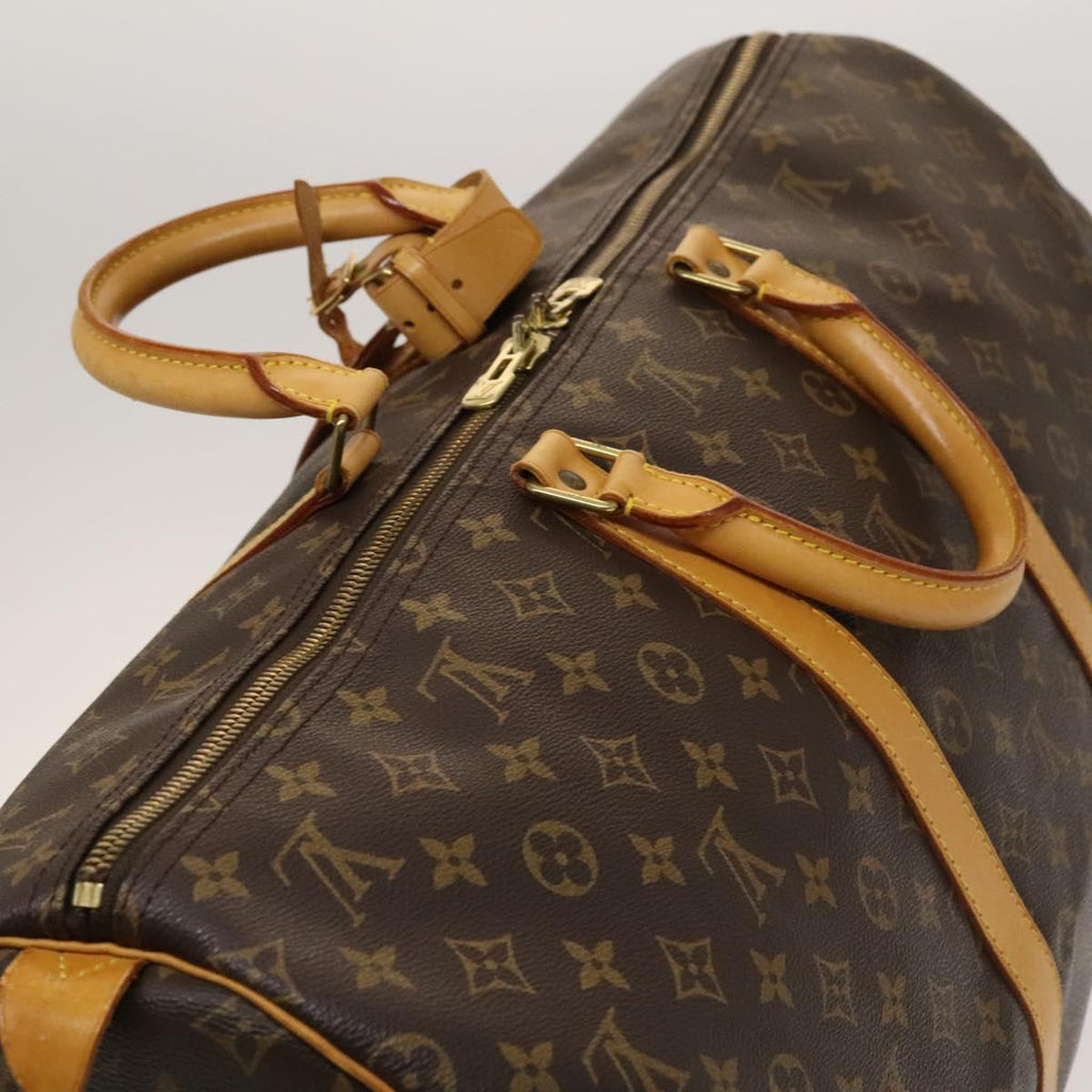 Louis Vuitton Keepall Bag Monogram Canvas Brown Canvas Bag (Pre-Owned)