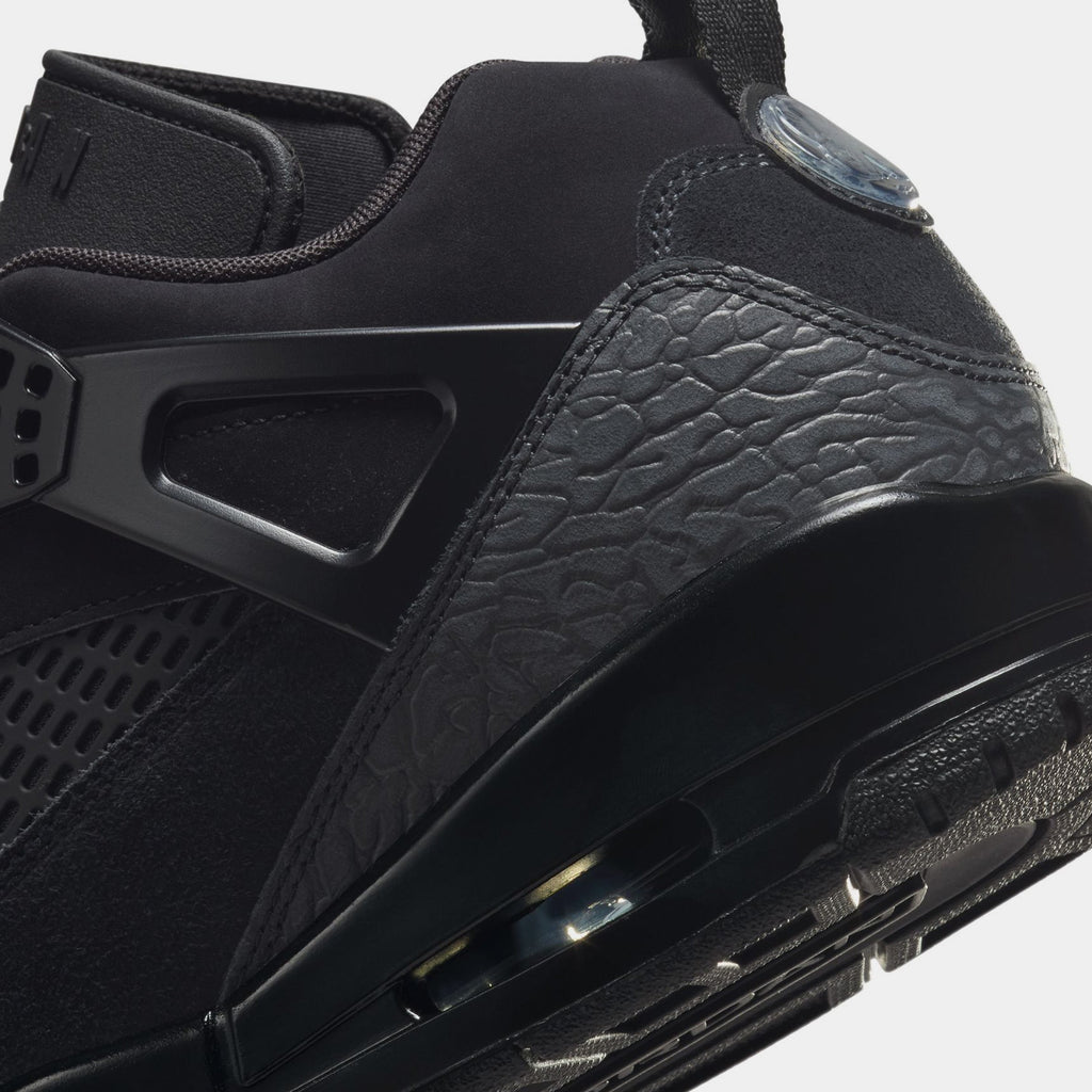 Exclusive Spizike Low Mens Basketball Shoes (Black) — 7 — Back View