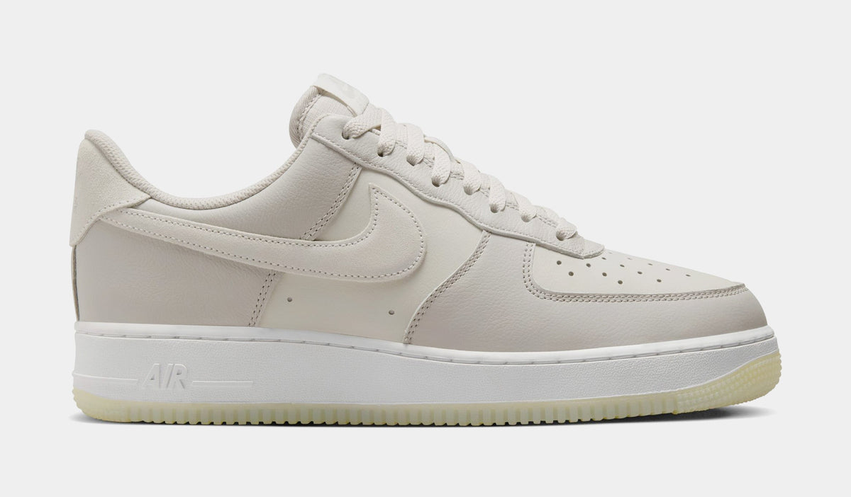 Exclusive Air Force 1 '07 LV8 Mens Lifestyle Shoes (Light Bone/Summit White) — 6 — Front View