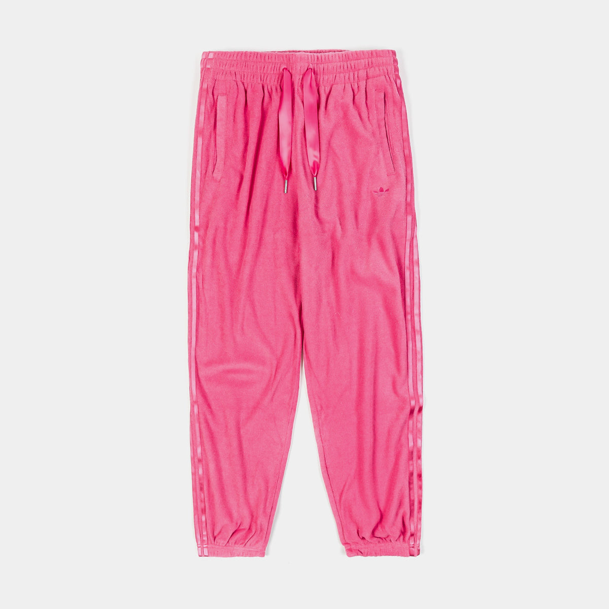 Exclusive Teddy Joggers Womens Pants (Pink) — XS — Front View