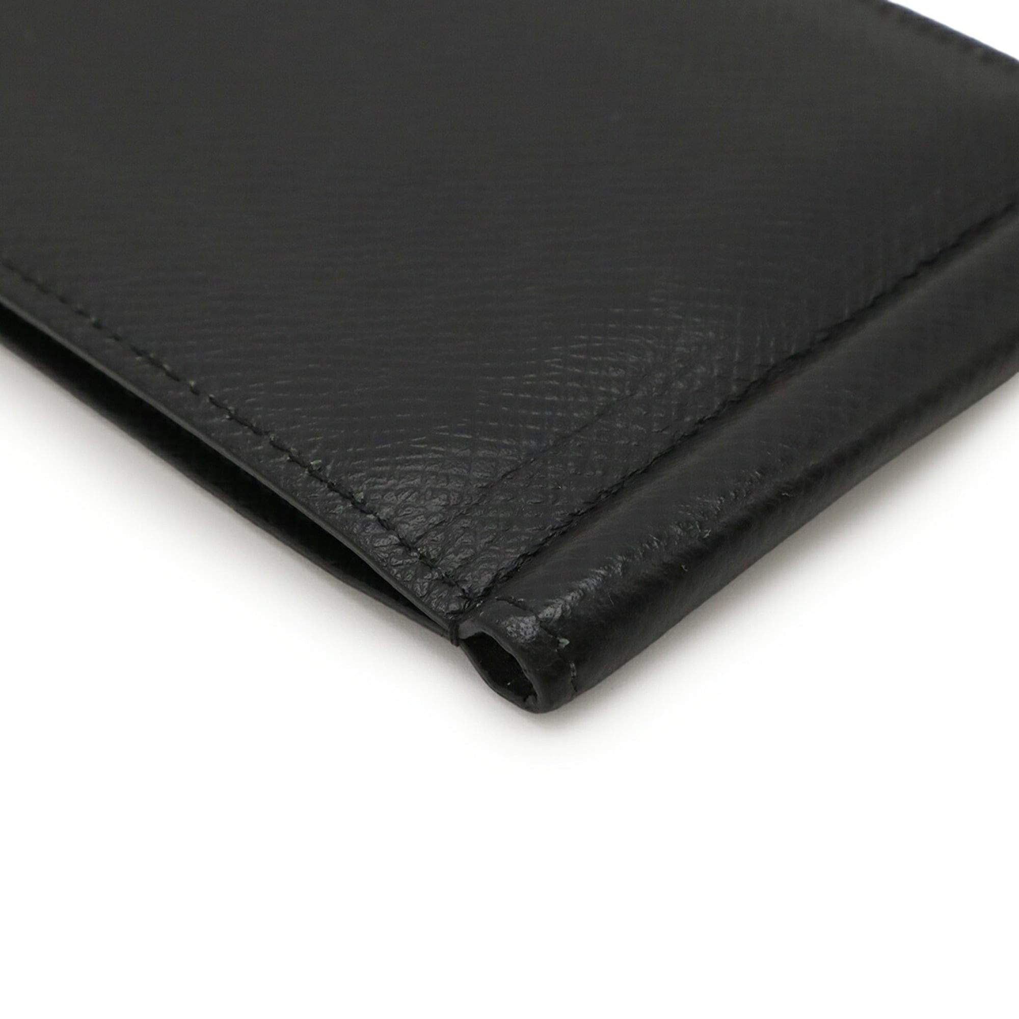 Louis Vuitton Taiga Black Noir Taiga Leather Money Clip (Pre-Owned)