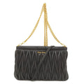 Miu Miu Black Leather Shoulder Bag (Pre-Owned)