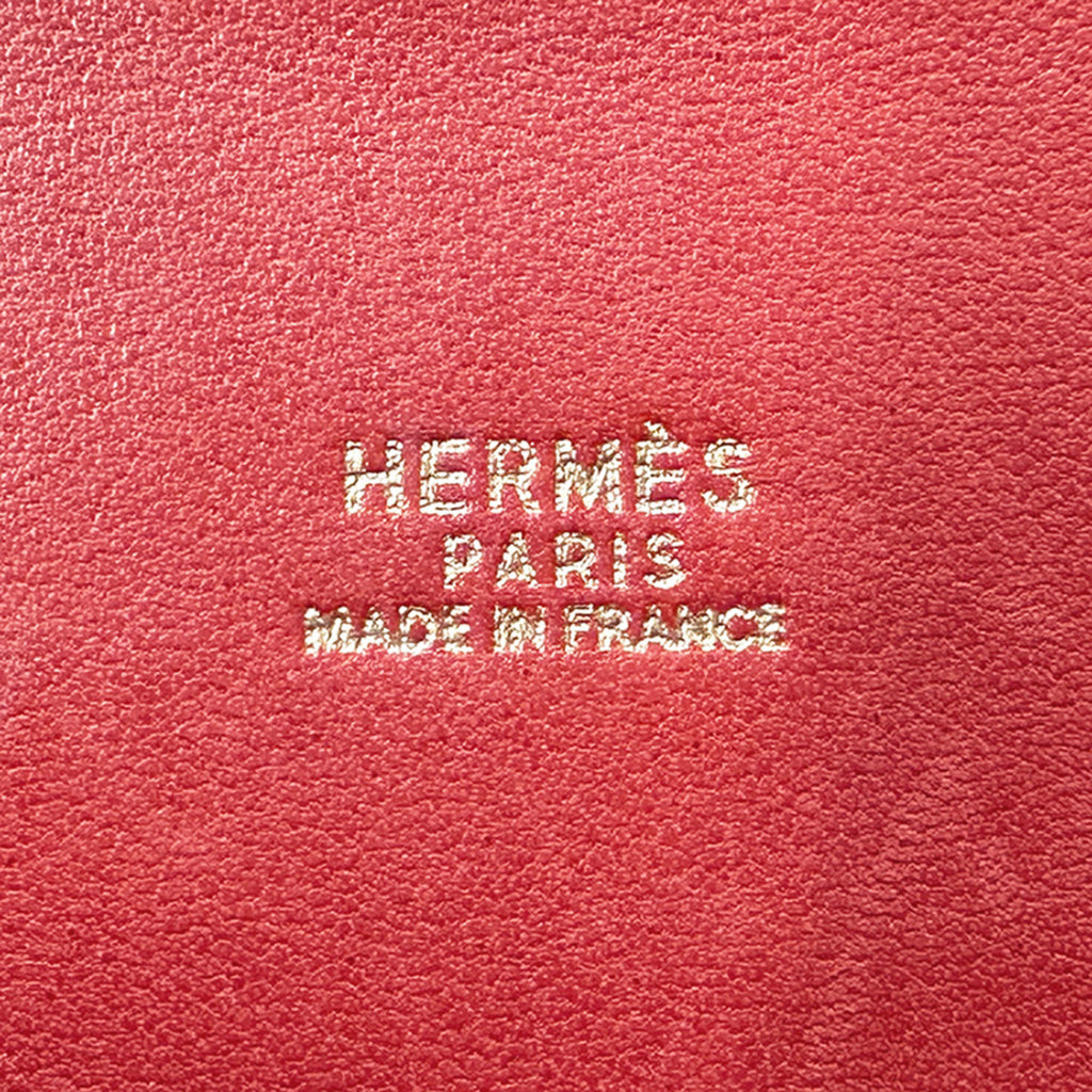 Hermes Red Color Ardennes Leather Handbag Shoulder Bag (Pre-Owned)