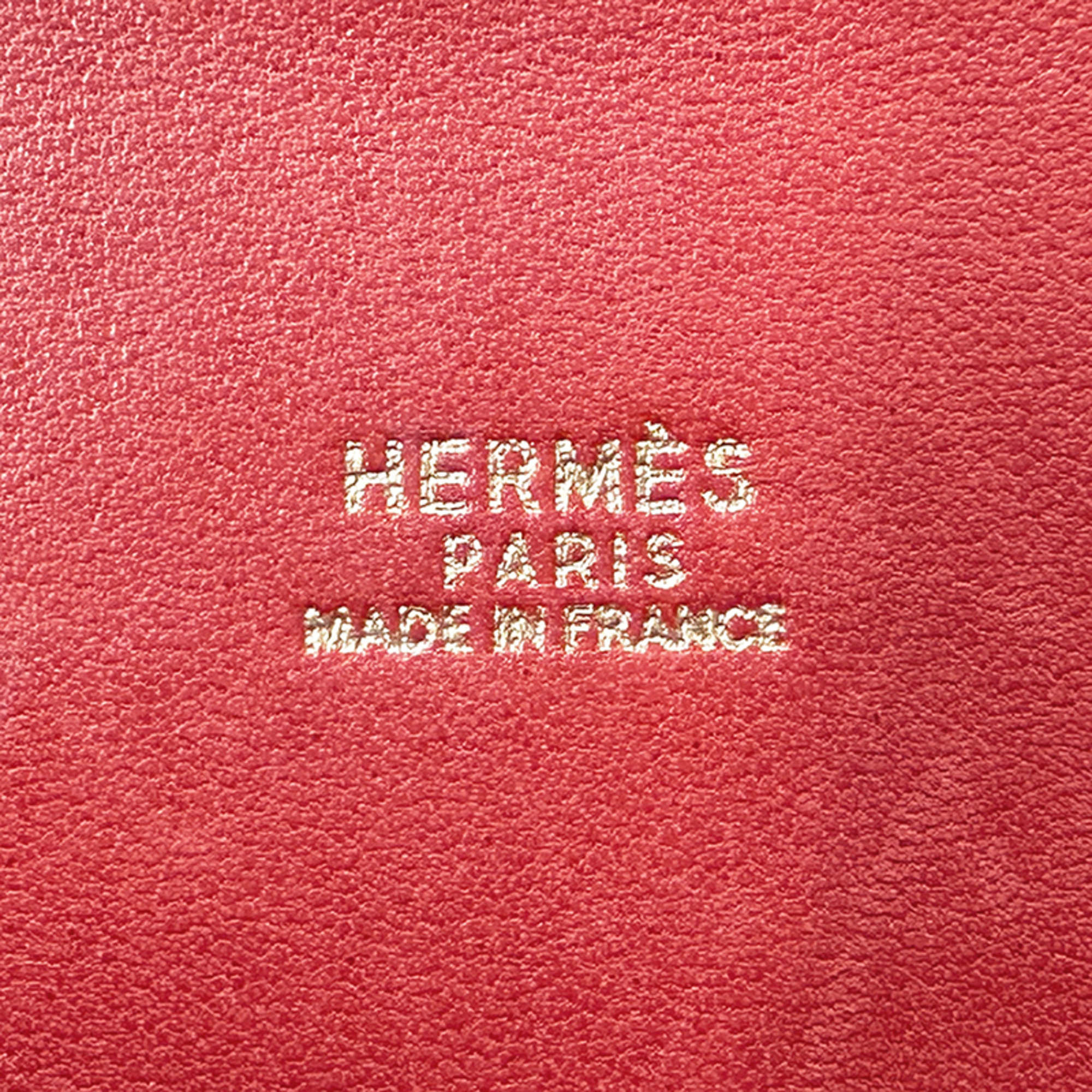 Hermes Red Color Ardennes Leather Handbag Shoulder Bag (Pre-Owned)