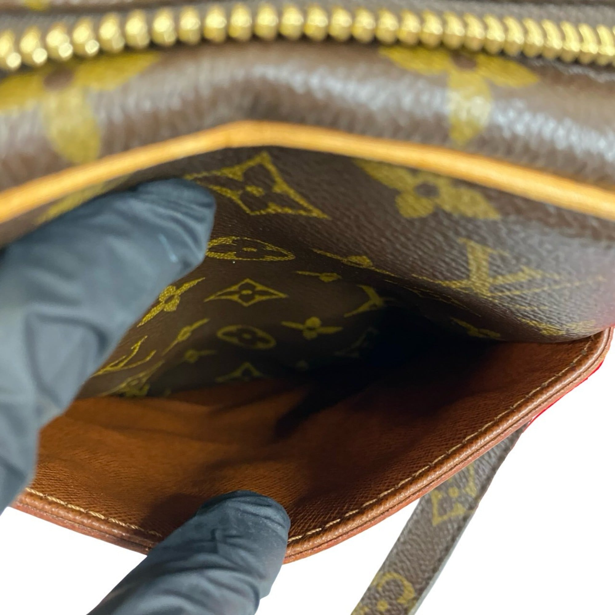 Louis Vuitton Brown Leather Pvc Shoulder Bag (Pre-Owned)