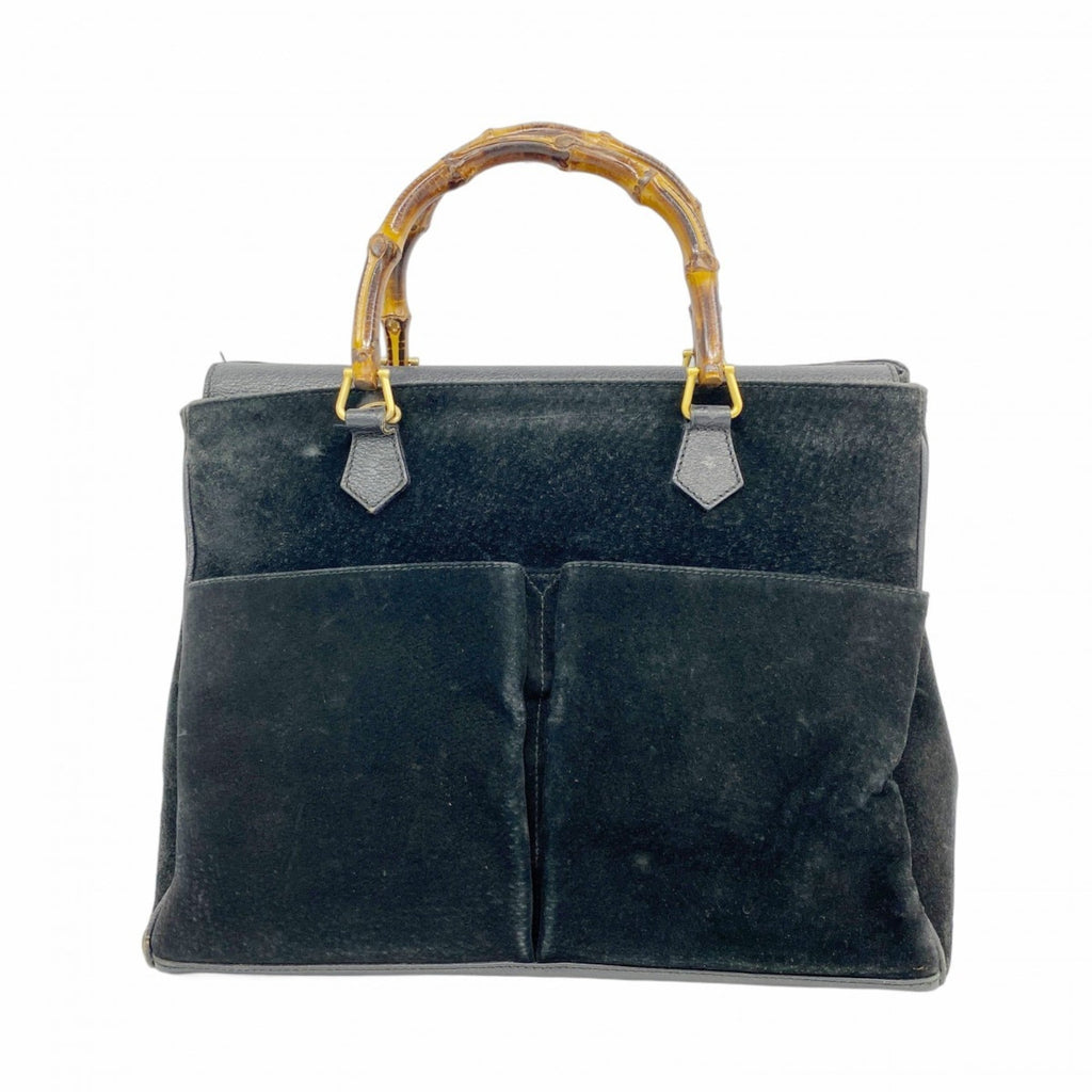 Gucci Black Suede Handbag (Pre-Owned)