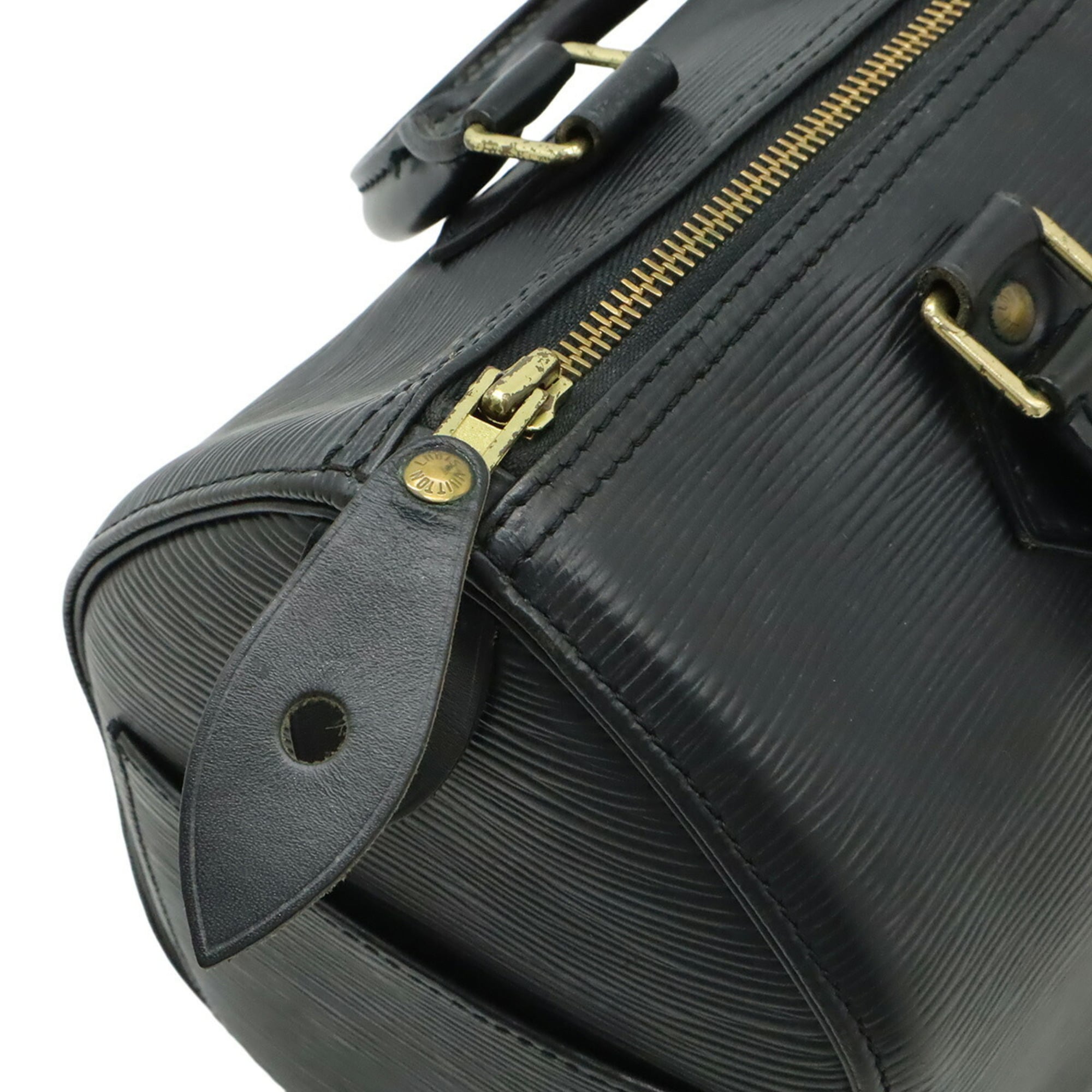 Louis Vuitton Epi Black Noir Epi Leather Handbag (Pre-Owned)