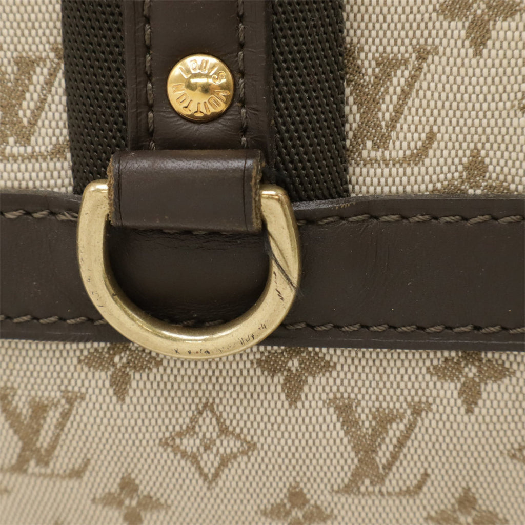 Louis Vuitton Monogram Mini Khaki Canvas Leather Handbag (Pre-Owned)