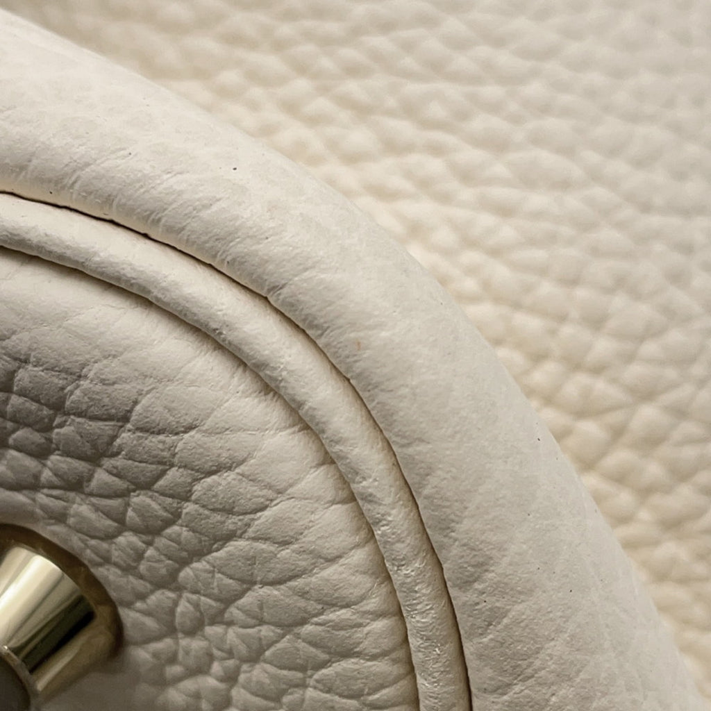Hermes Picotin Gold Taurillon Clemence Leather Handbag (Pre-Owned)
