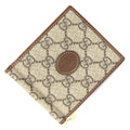 Gucci Beige Brown Gg Supreme Leather Wallet (Bi-Fold) (Pre-Owned)