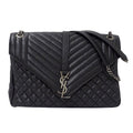 Saint Laurent Black Leather Shoulder Bag (Pre-Owned)