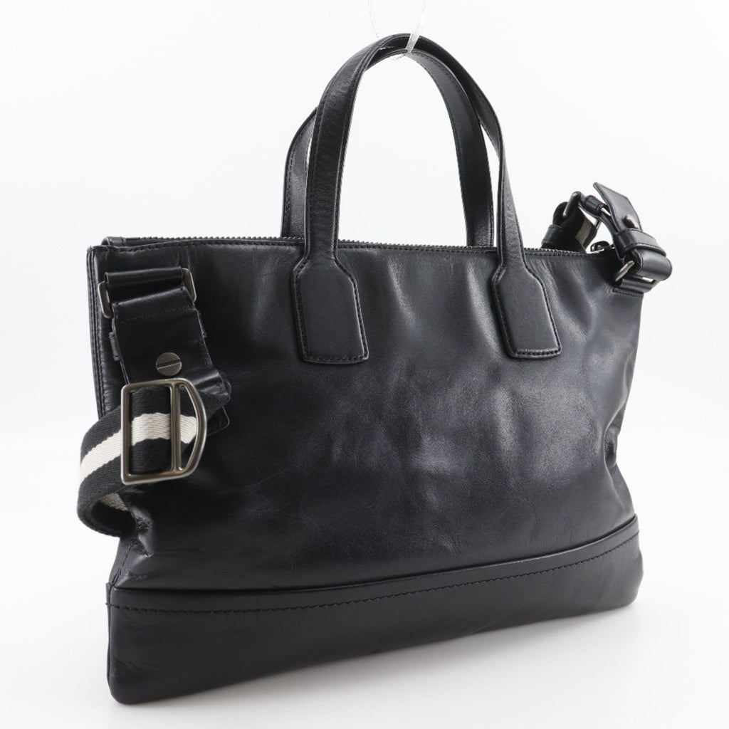 Bally Black Leather Briefcase (Pre-Owned)