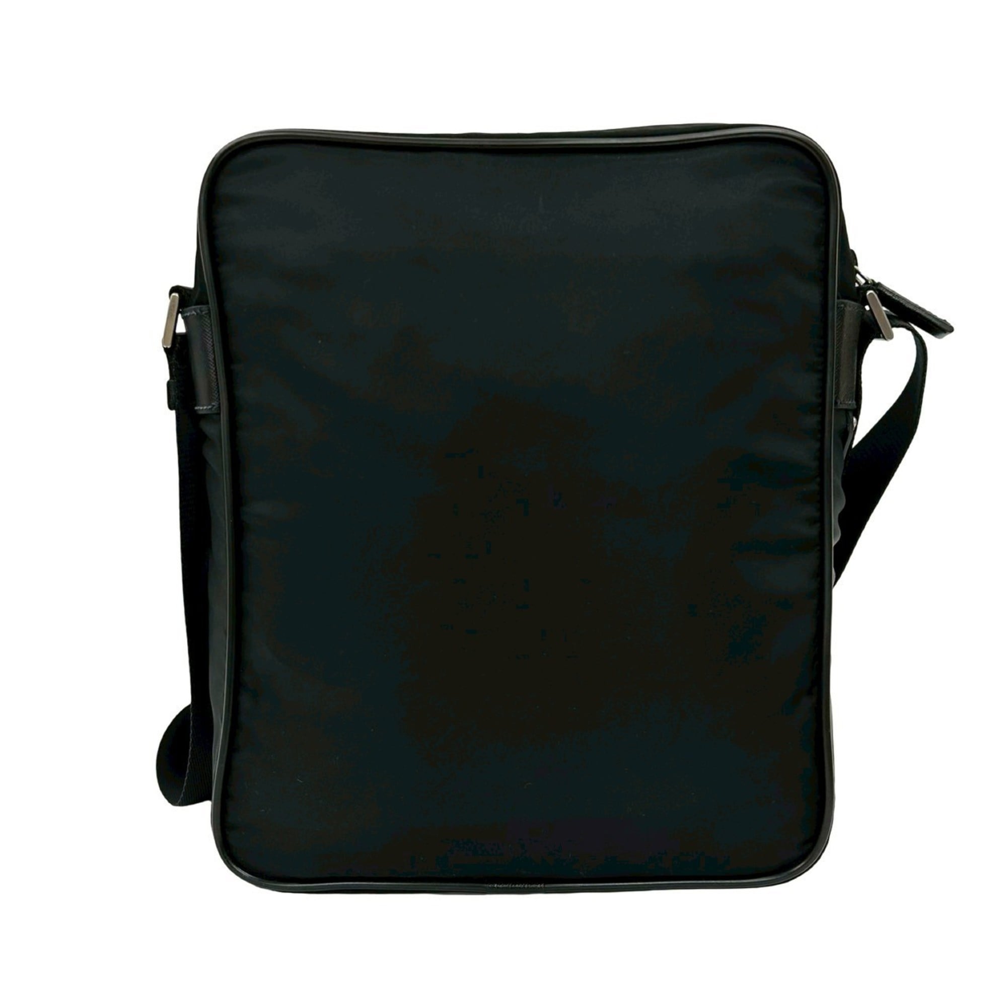 Prada Black Nylon Leather Shoulder Bag (Pre-Owned)