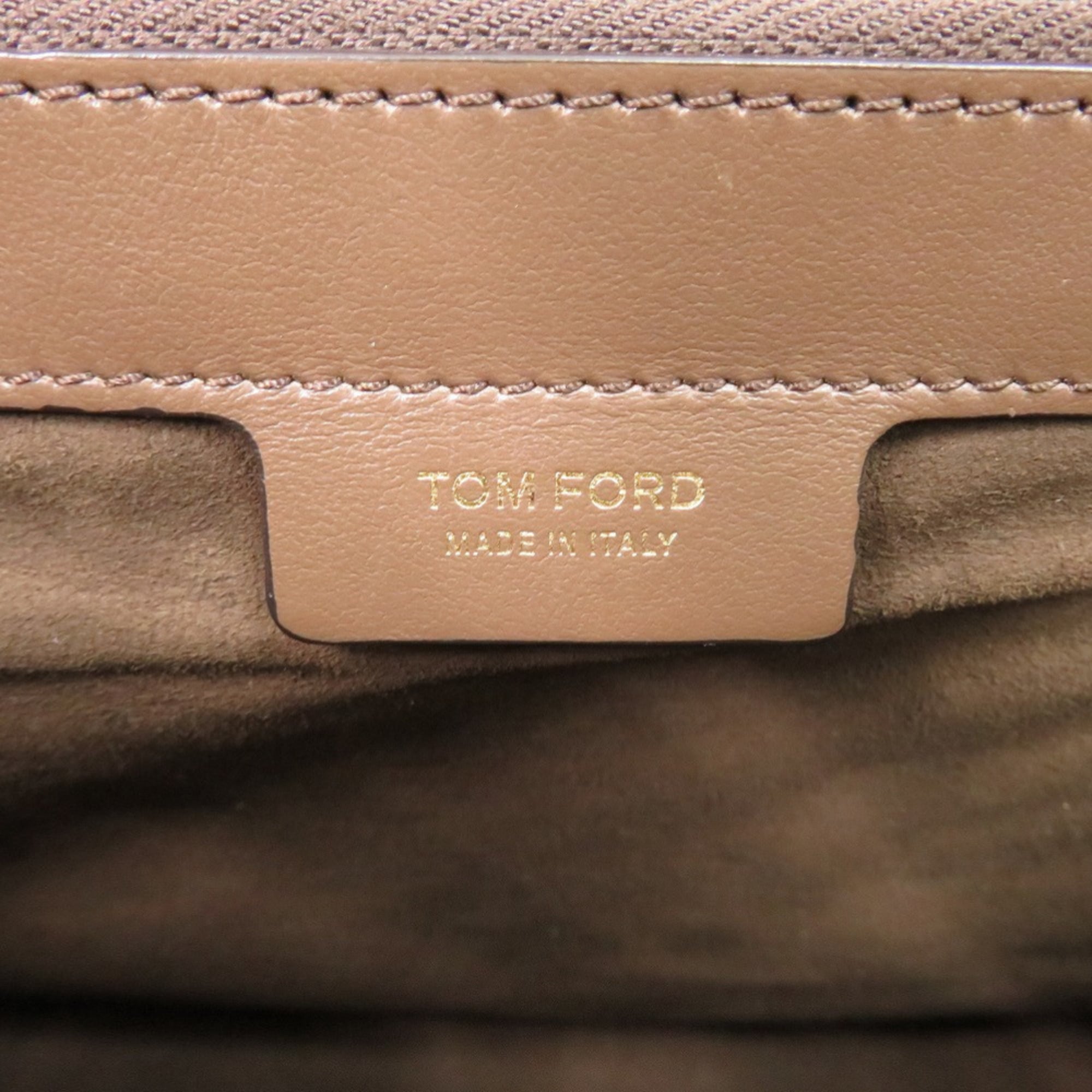 Tom Ford Brown Leather Tote Bag (Pre-Owned)