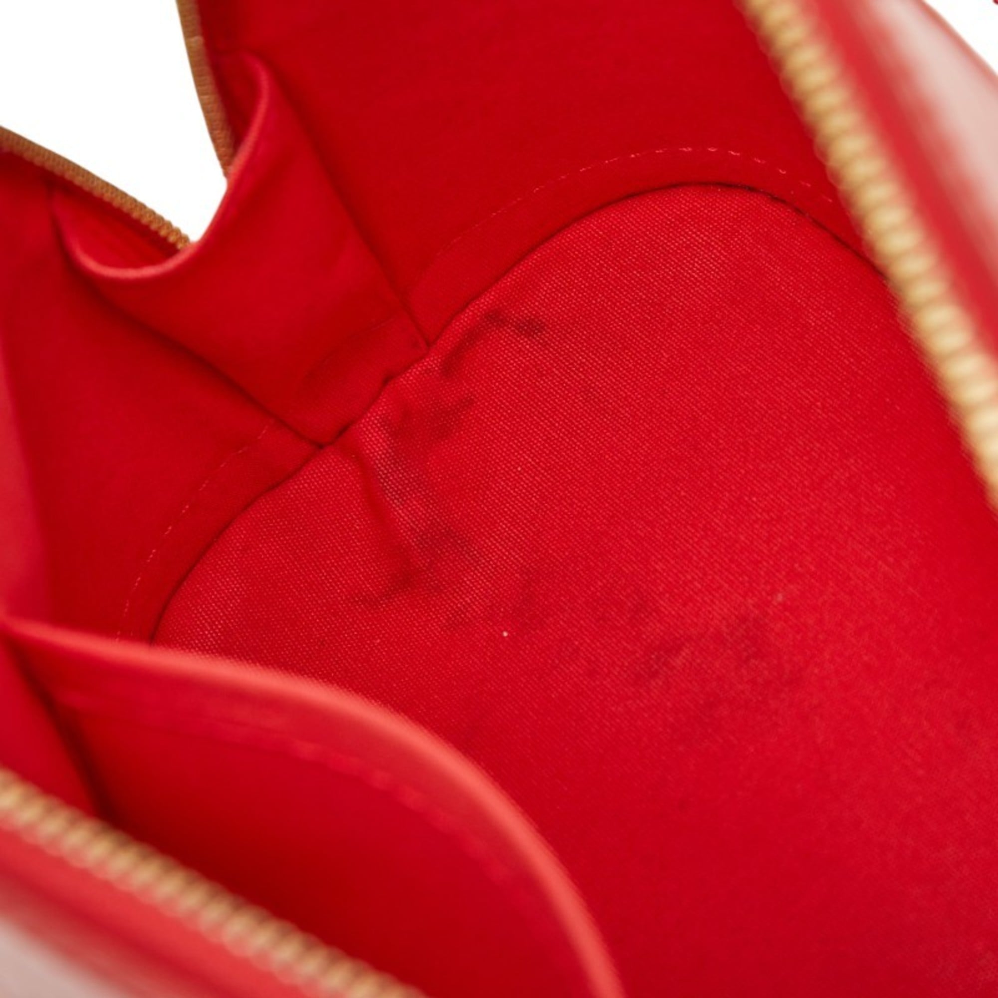 Louis Vuitton Cerise Red Color Patent Leather Handbag Shoulder Bag (Pre-Owned)