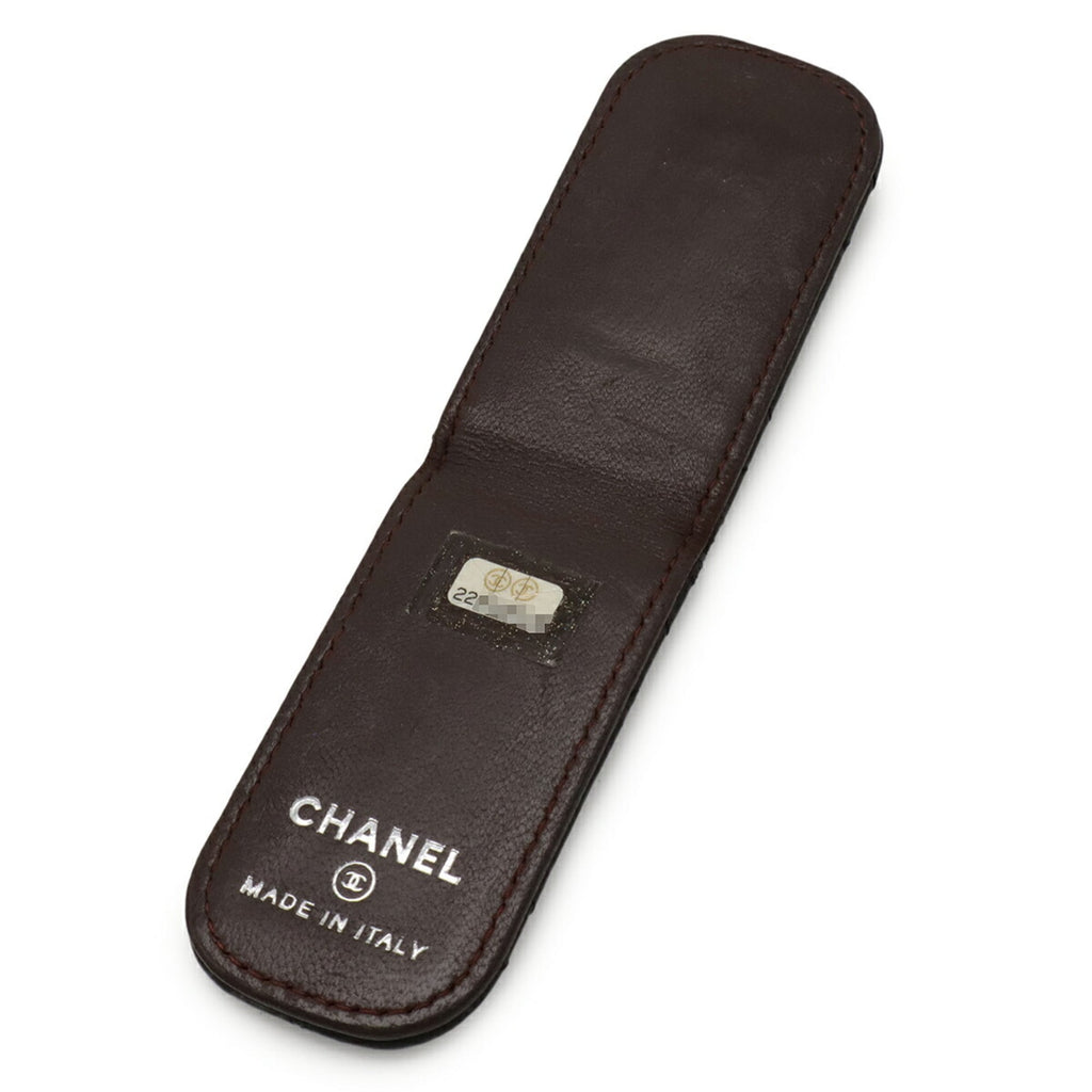 Chanel Matelasse Black Leather Money Clip (Pre-Owned)