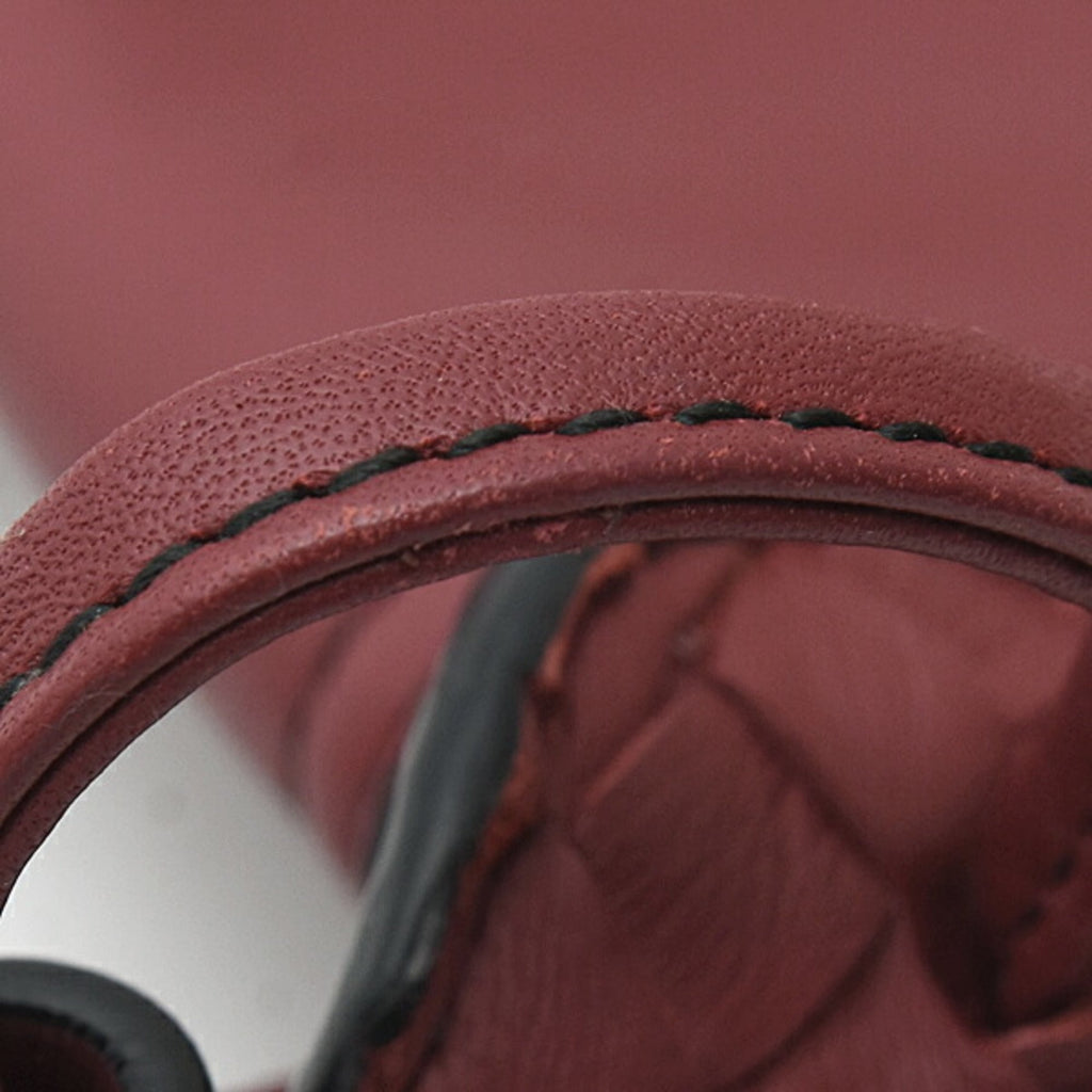 Bottega Veneta Intrecciato Red Color Intrecciato Pochette Shoulder Bag (Pre-Owned)