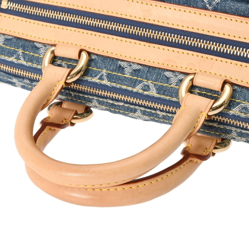 Louis Vuitton Blue Monogram Denim Handbag (Pre-Owned)