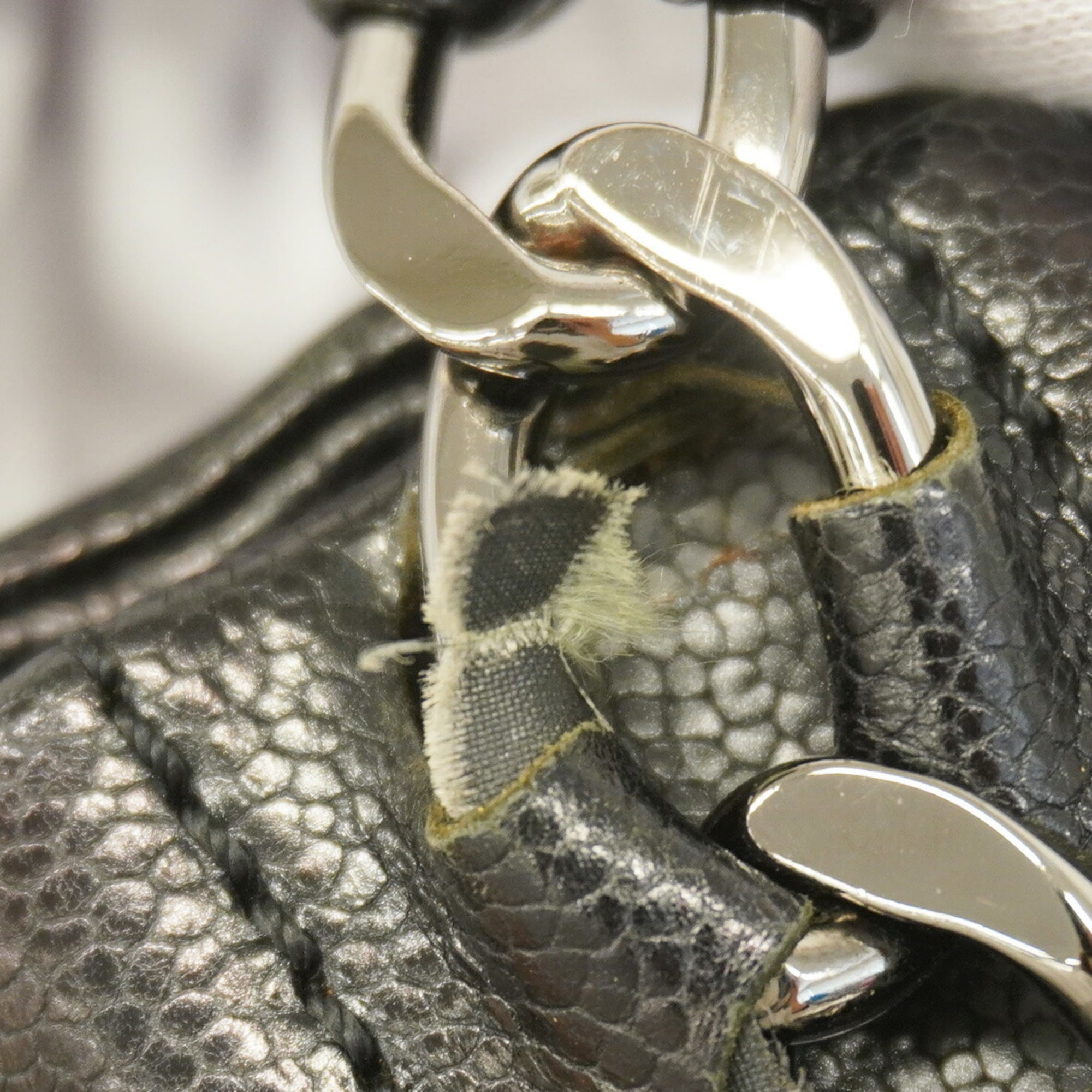 Chanel Black Grained Calfskin Shoulder Bag (Pre-Owned)