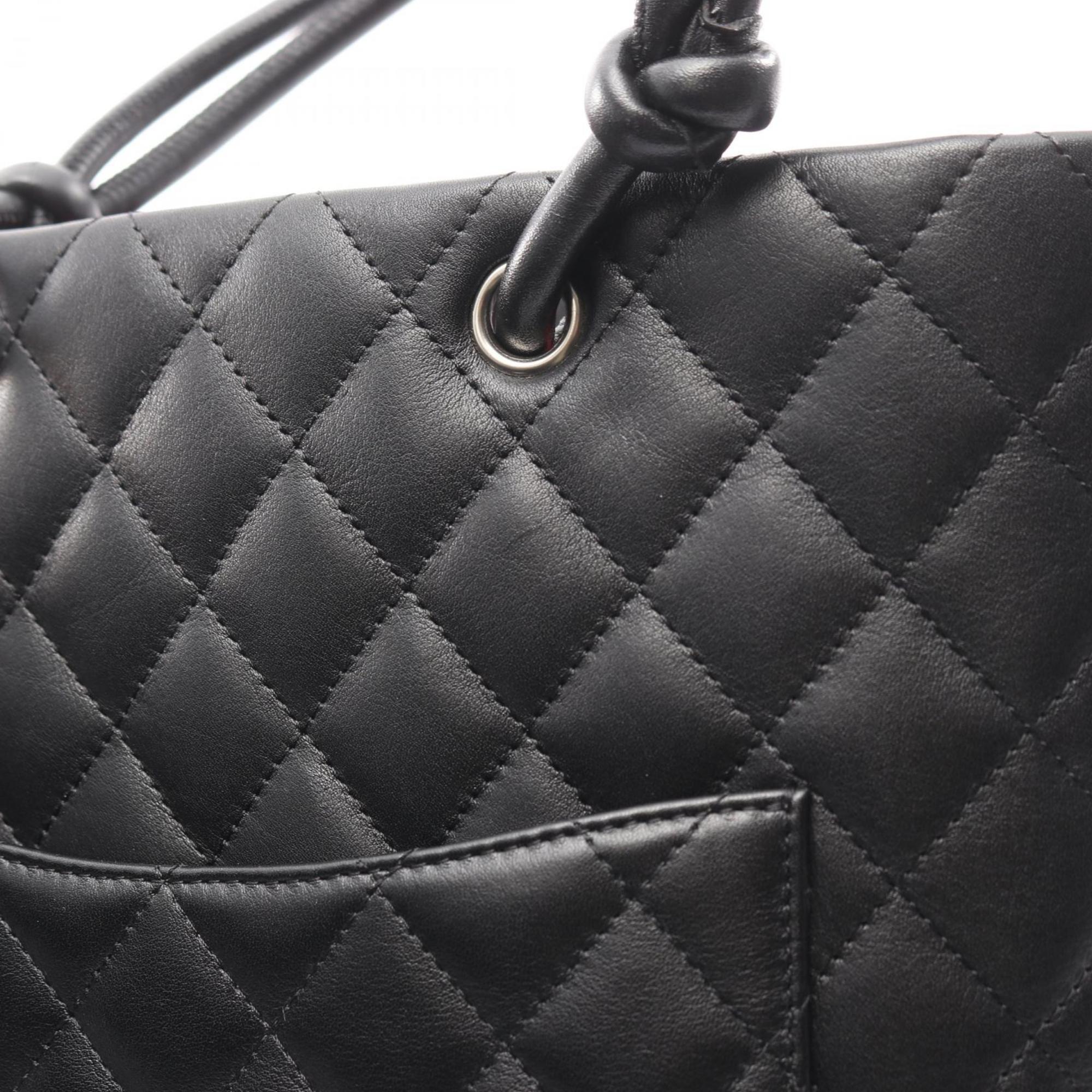 Chanel Black Leather Tote Bag (Pre-Owned)