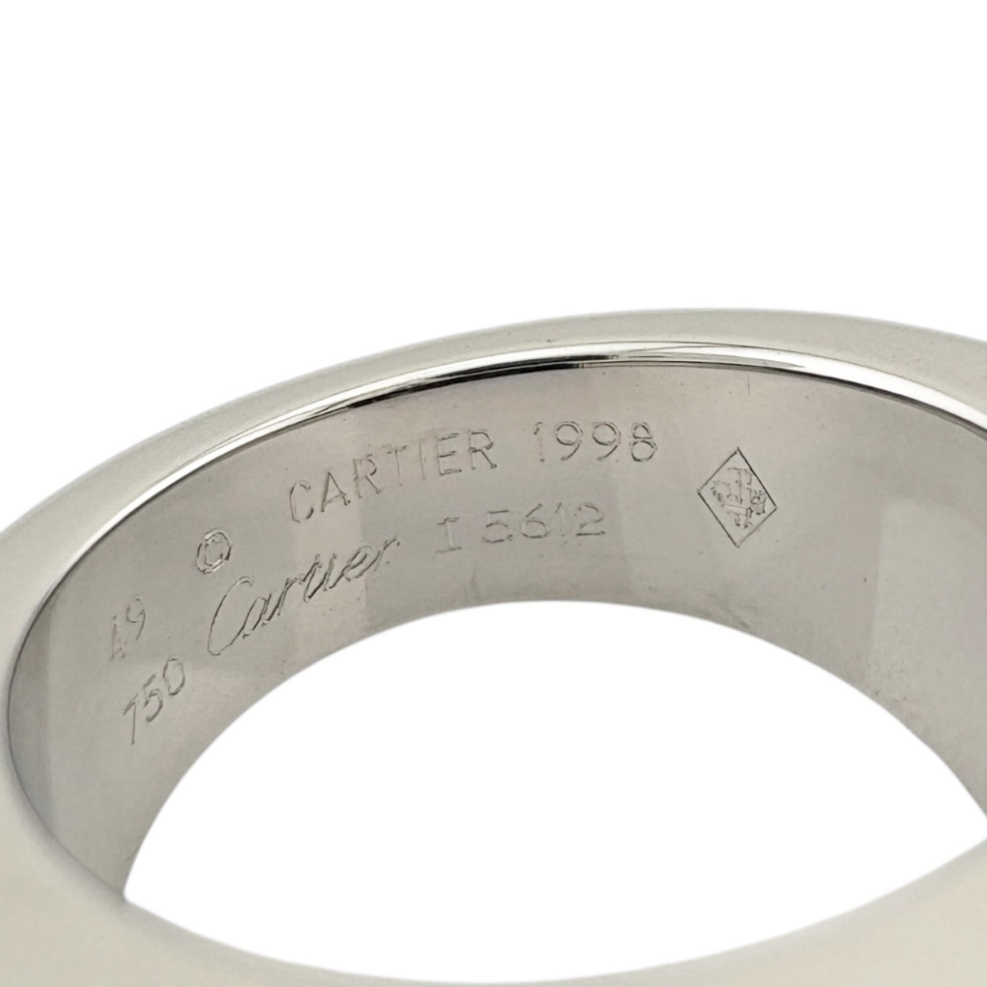 Cartier White Gold White Gold (18K) Band Ring (Pre-Owned)