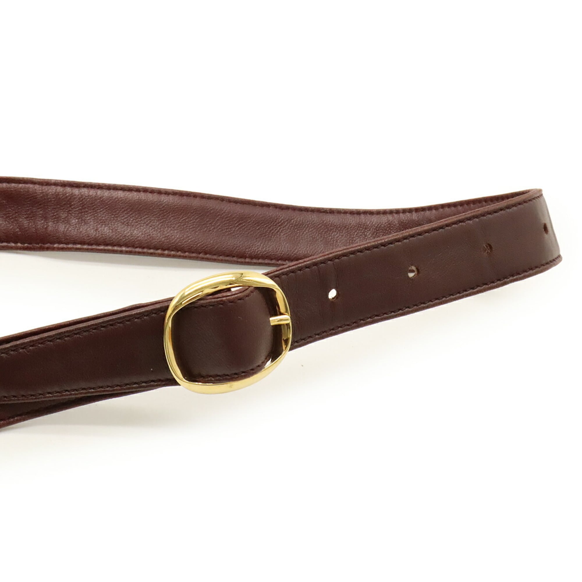 Loewe Bordeaux Nappa Leather Shoulder Bag (Pre-Owned)