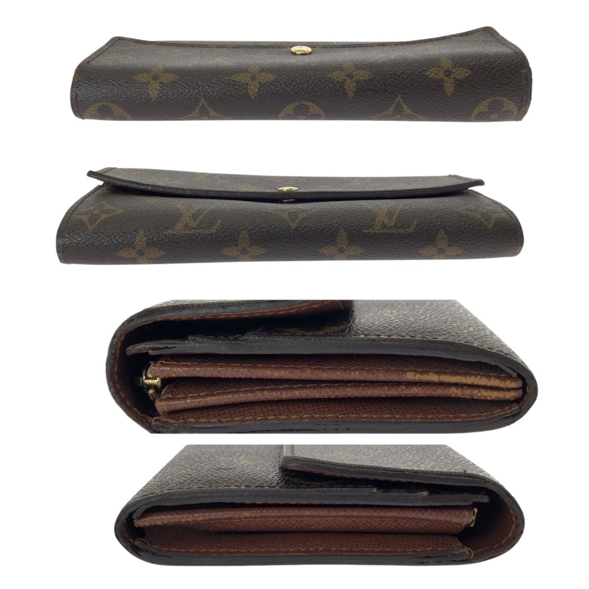 Louis Vuitton Brown Monogram Monogram Long Wallet (Bi-Fold) (Pre-Owned)