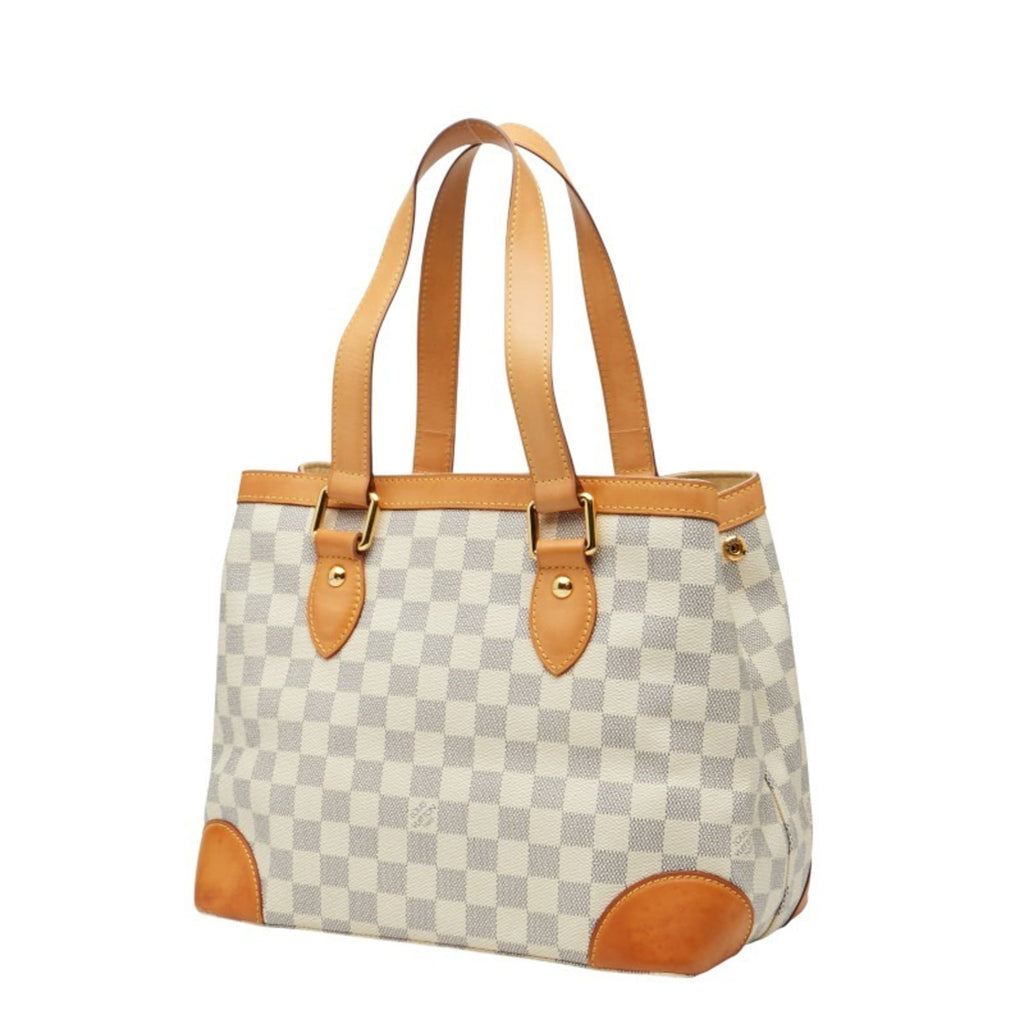 Louis Vuitton White Pvc Leather Handbag (Pre-Owned)