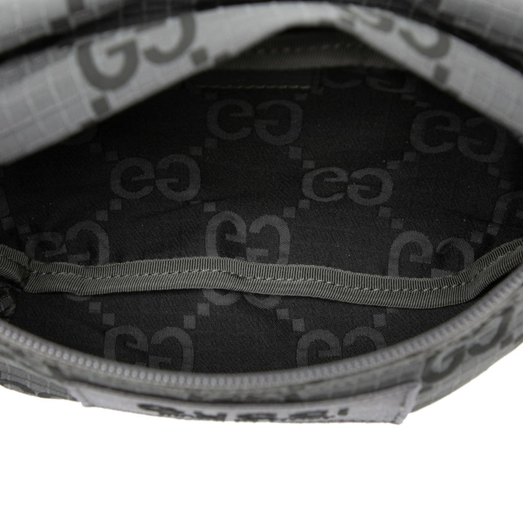 Gucci Gray Nylon Leather Fanny Pack (Pre-Owned)