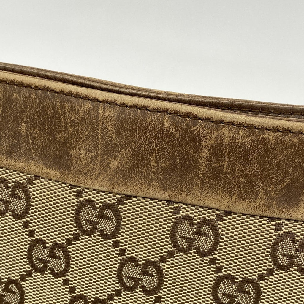 Gucci Brown Canvas Shoulder Bag (Pre-Owned)