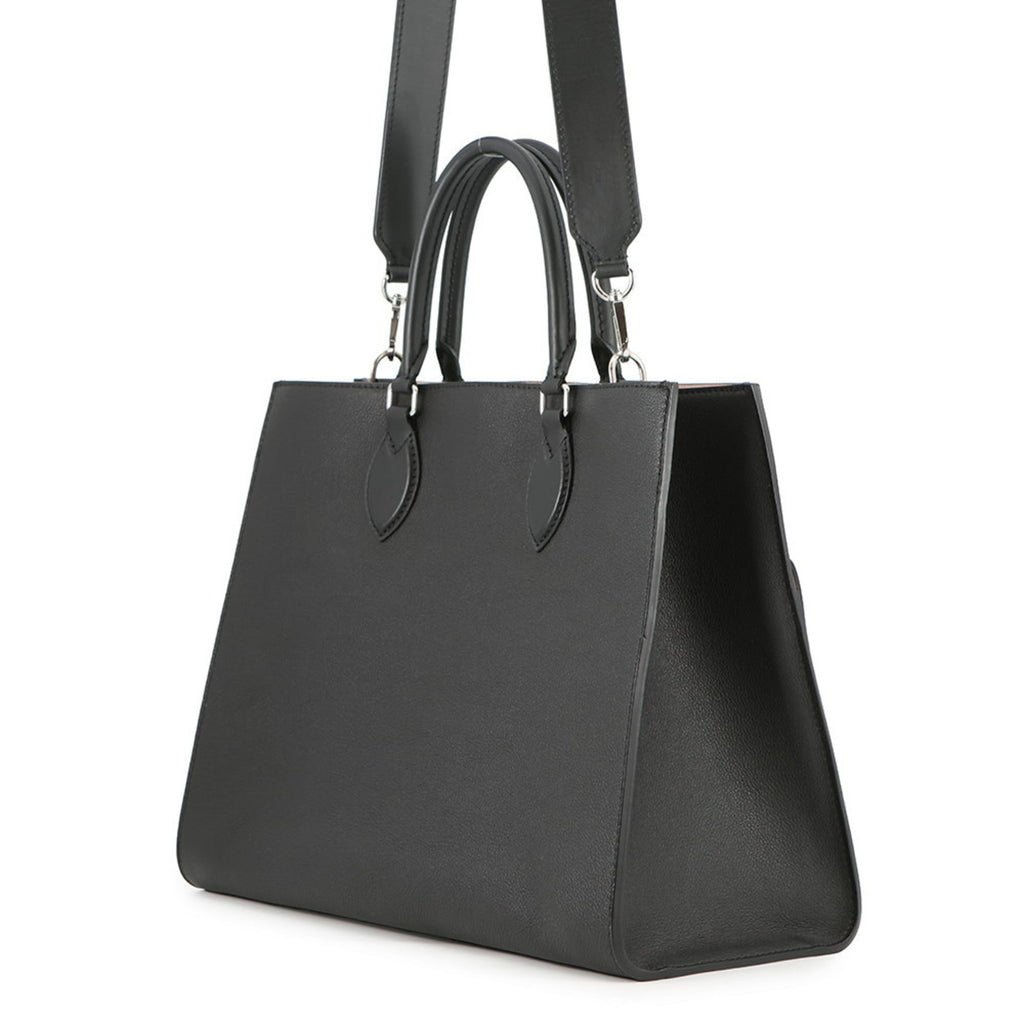Louis Vuitton Black Noir Leather Handbag Shoulder Bag (Pre-Owned)