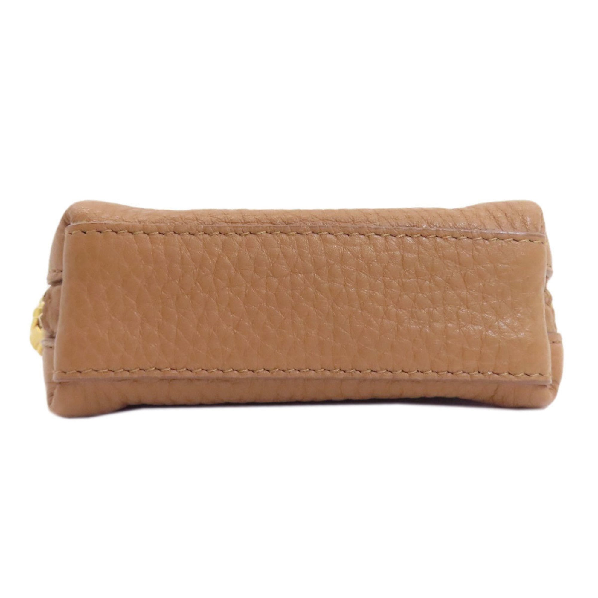 Prada Brown Leather Pouch (Pre-Owned)