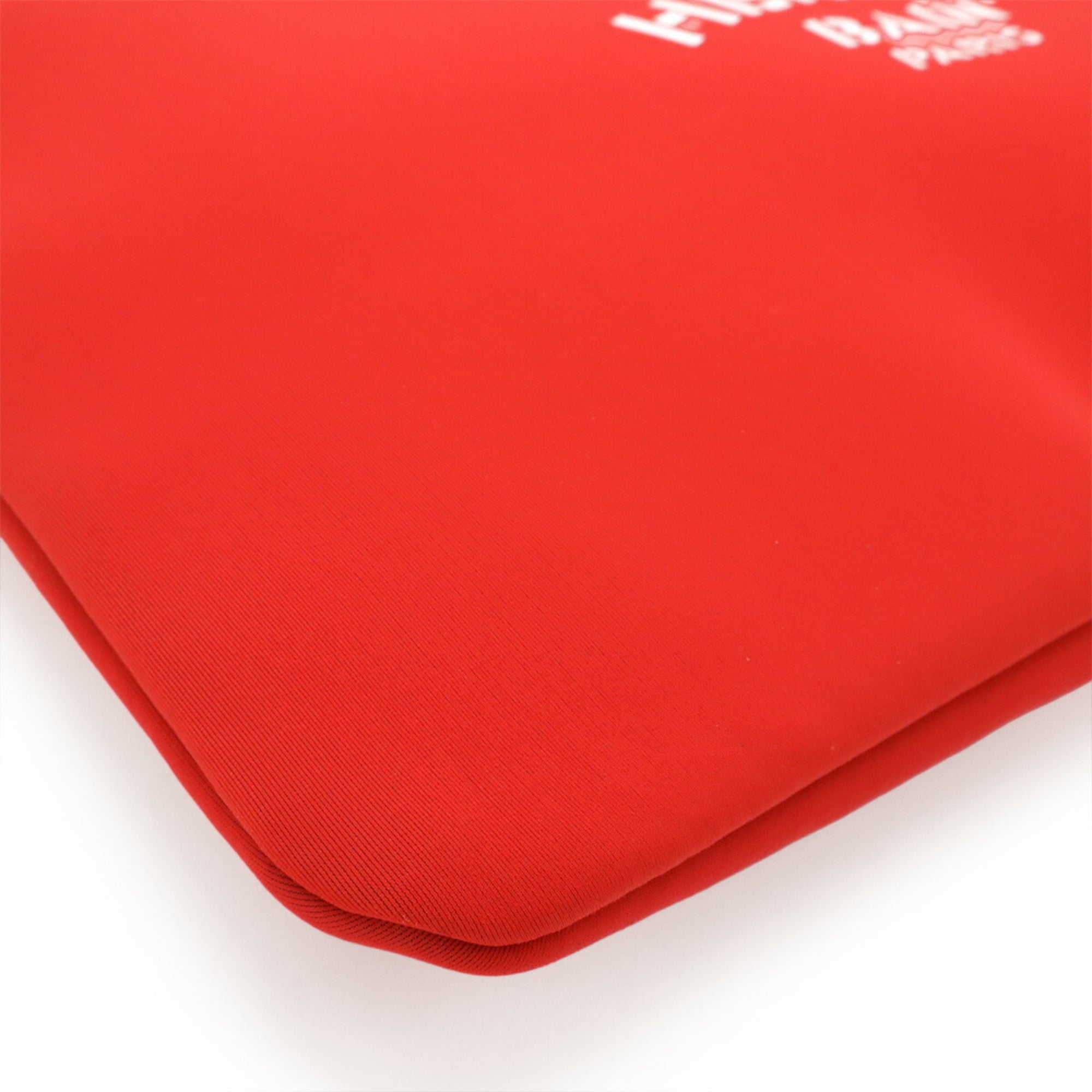 Hermes Red Color Polyamide Leather Clutch Bag (Pre-Owned)