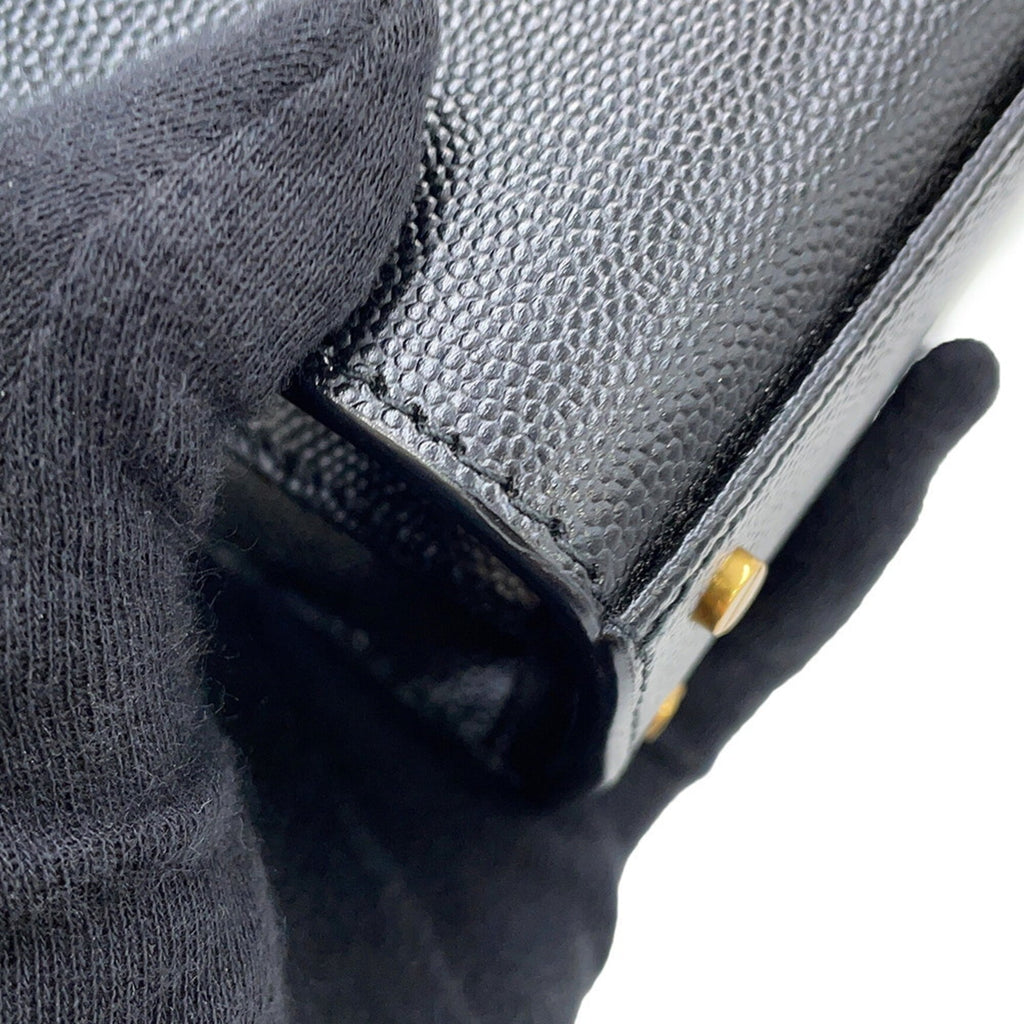 Saint Laurent Black Leather Handbag (Pre-Owned)
