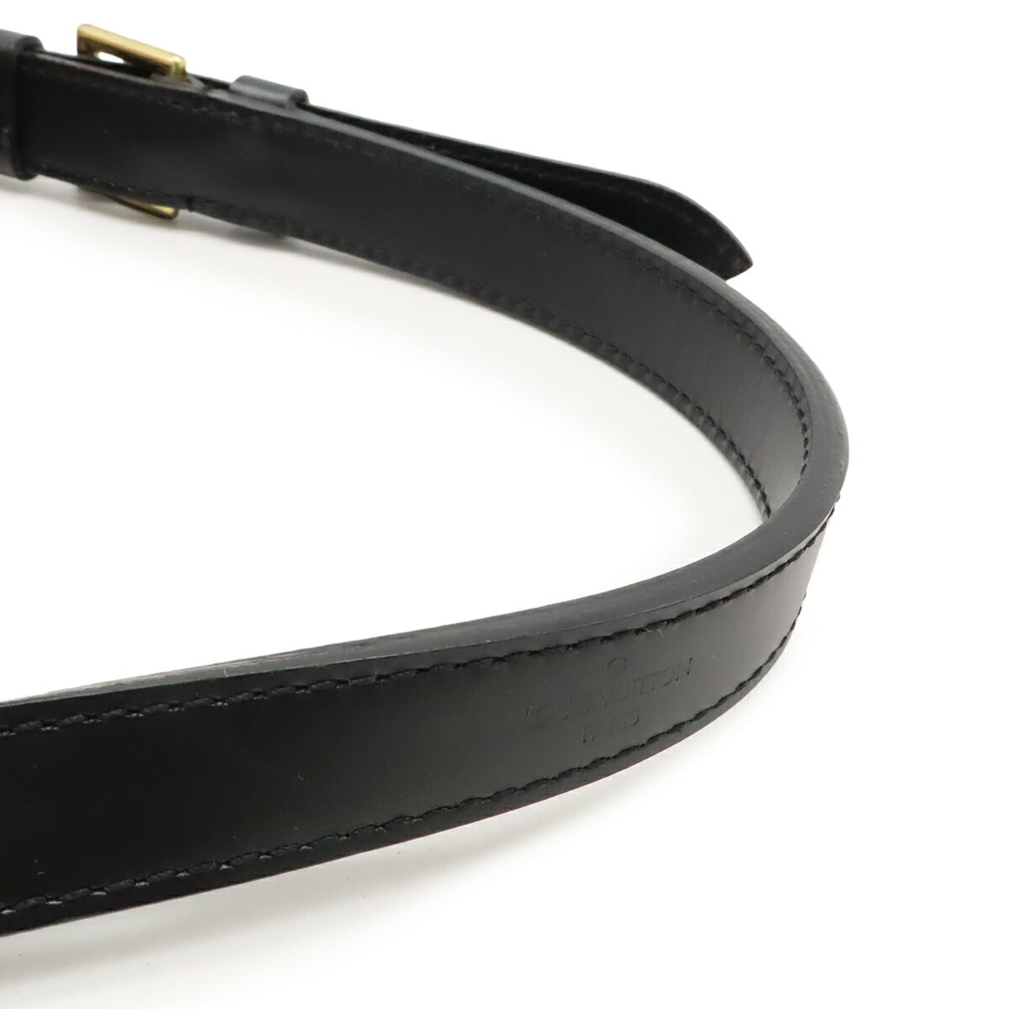 Louis Vuitton Black Noir Epi Leather Shoulder Bag (Pre-Owned)