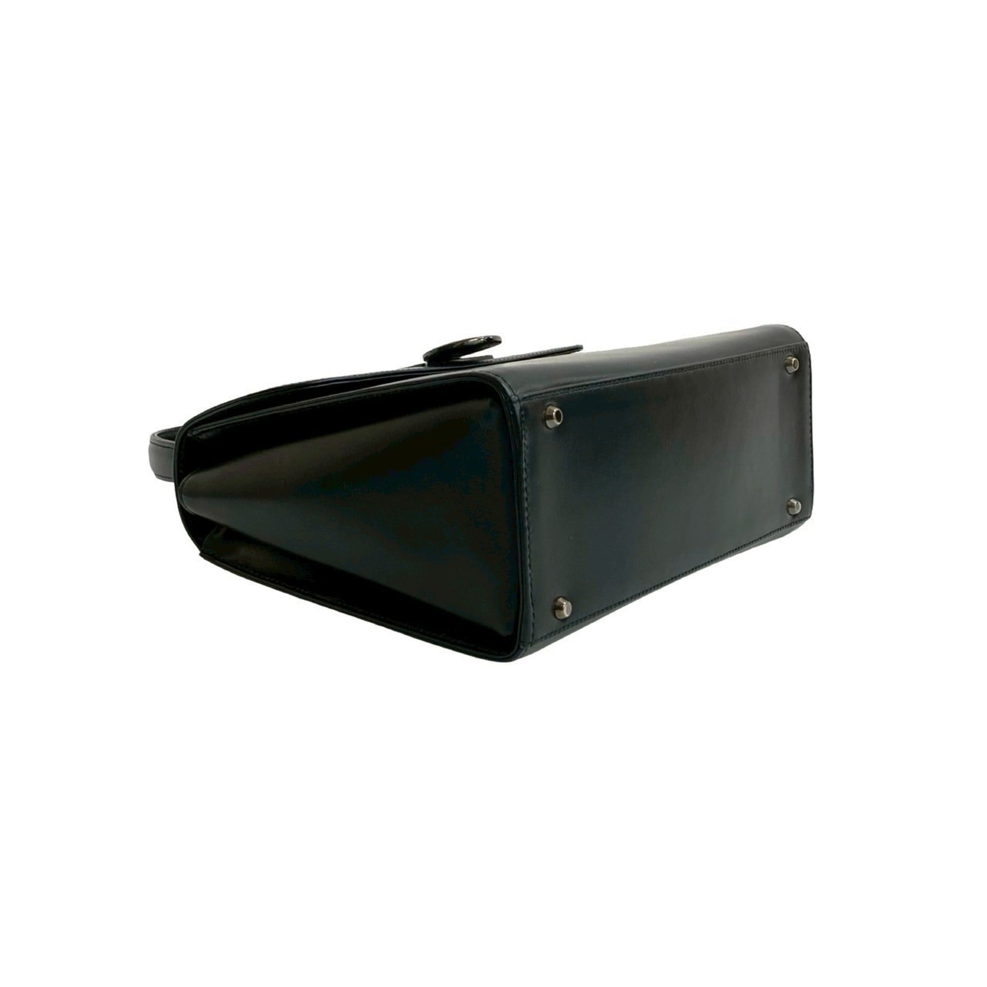 Givenchy Black Leather Handbag Shoulder Bag (Pre-Owned)