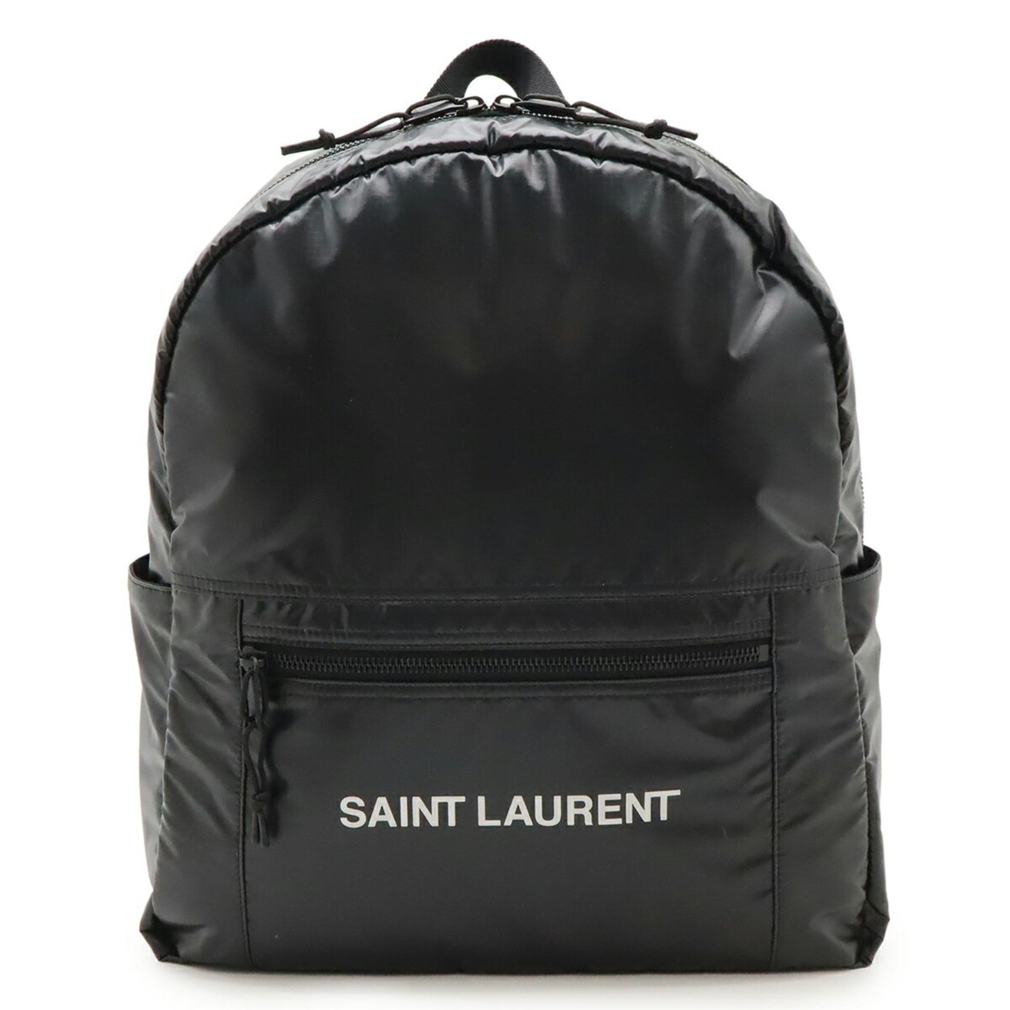 Yves Saint Laurent Black Nylon Backpack (Pre-Owned)