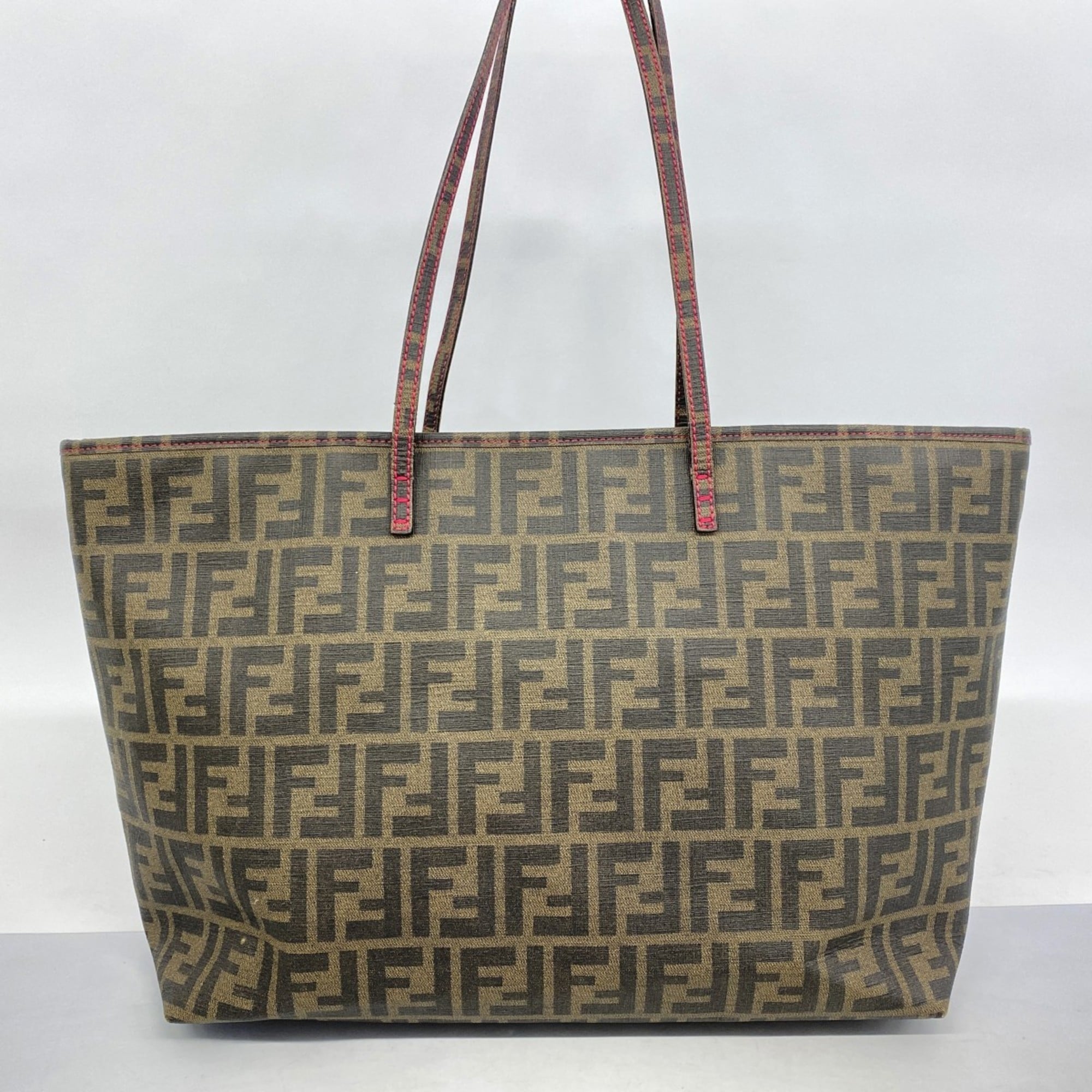 Fendi Brown Pvc Tote Bag (Pre-Owned)