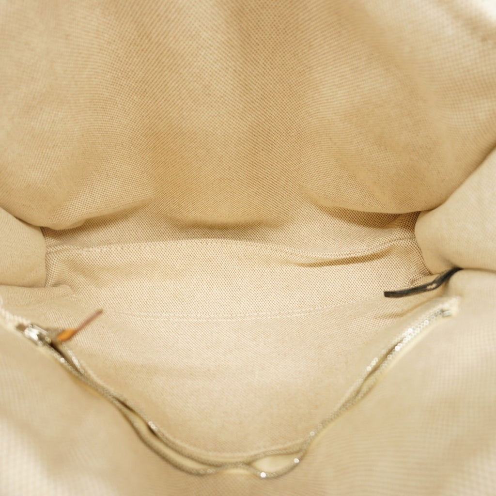 Hermes Ivory Canvas Shoulder Bag (Pre-Owned)