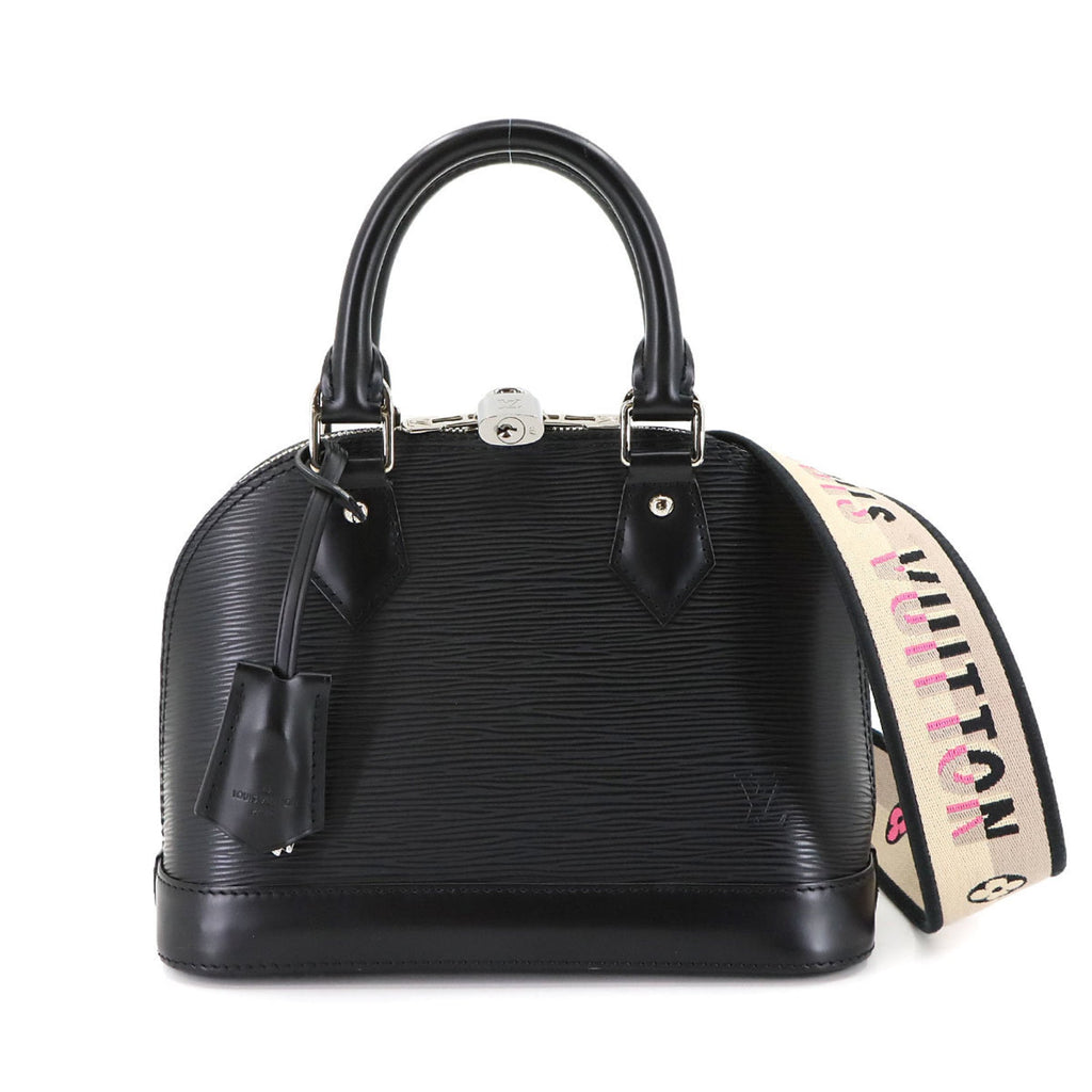 Louis Vuitton Noir Epi Leather Handbag Shoulder Bag (Pre-Owned)