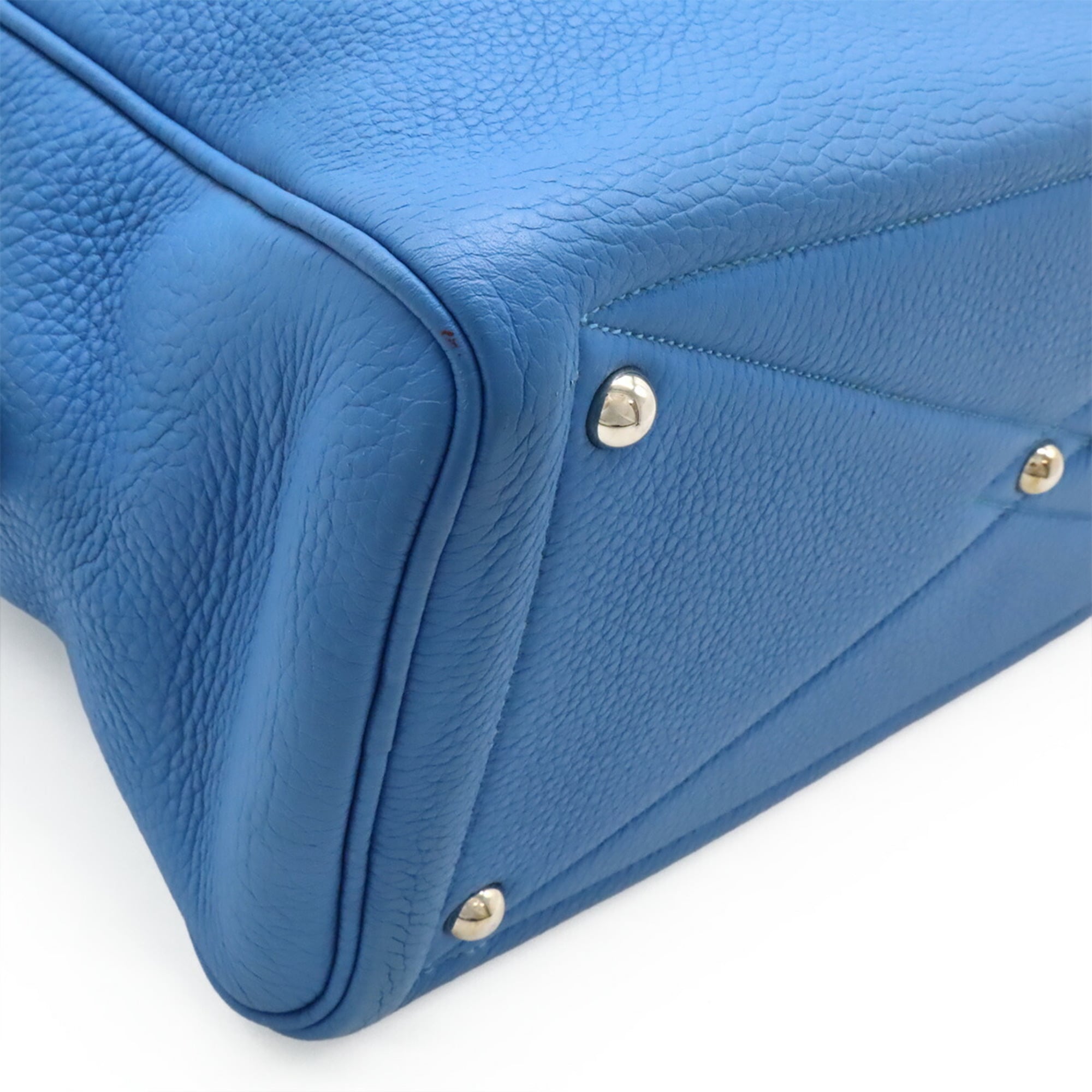 Hermes Blue Paradise Taurillon Clemence Leather Handbag Shoulder Bag (Pre-Owned)