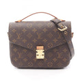 Louis Vuitton Brown Monogram Coated Canvas Leather Handbag Pochette (Pre-Owned)