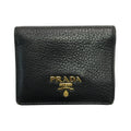 Prada Black Leather Wallet (Bi-Fold) (Pre-Owned)