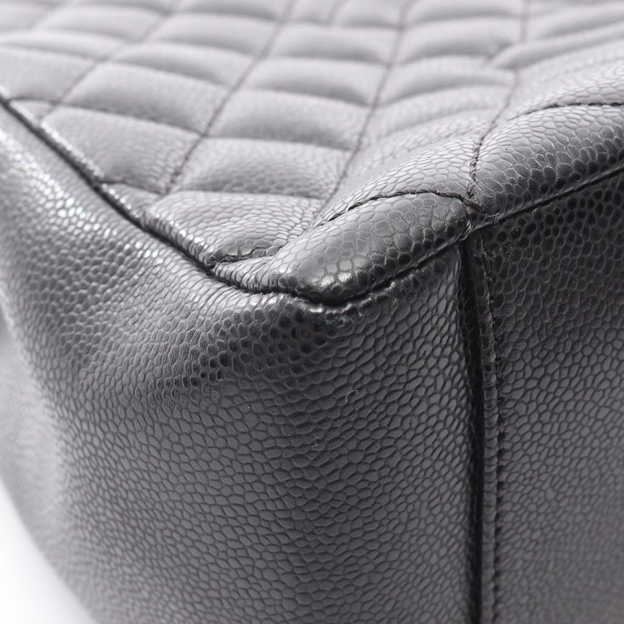 Chanel Black Grained Calfskin Tote Bag (Pre-Owned)