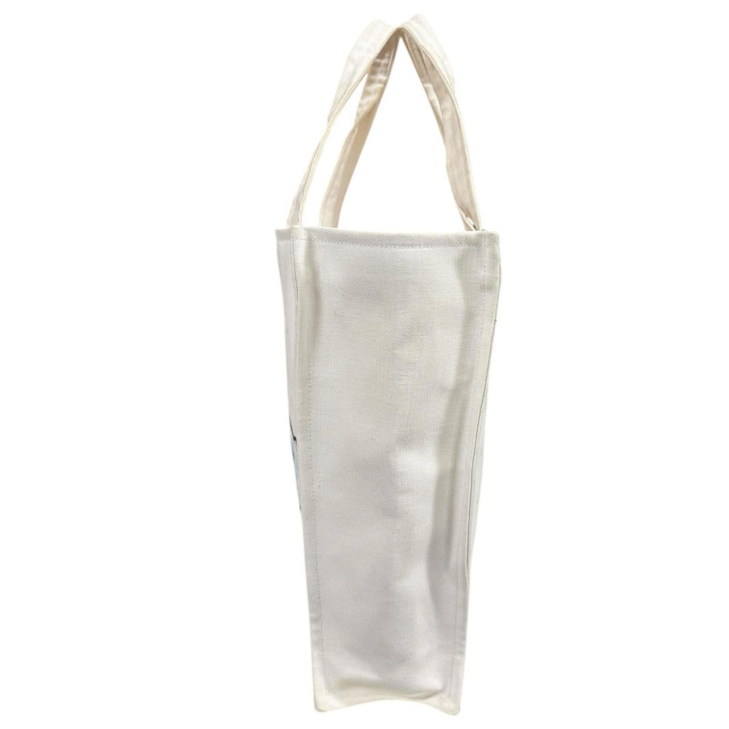 Chanel White Canvas Tote Bag (Pre-Owned)