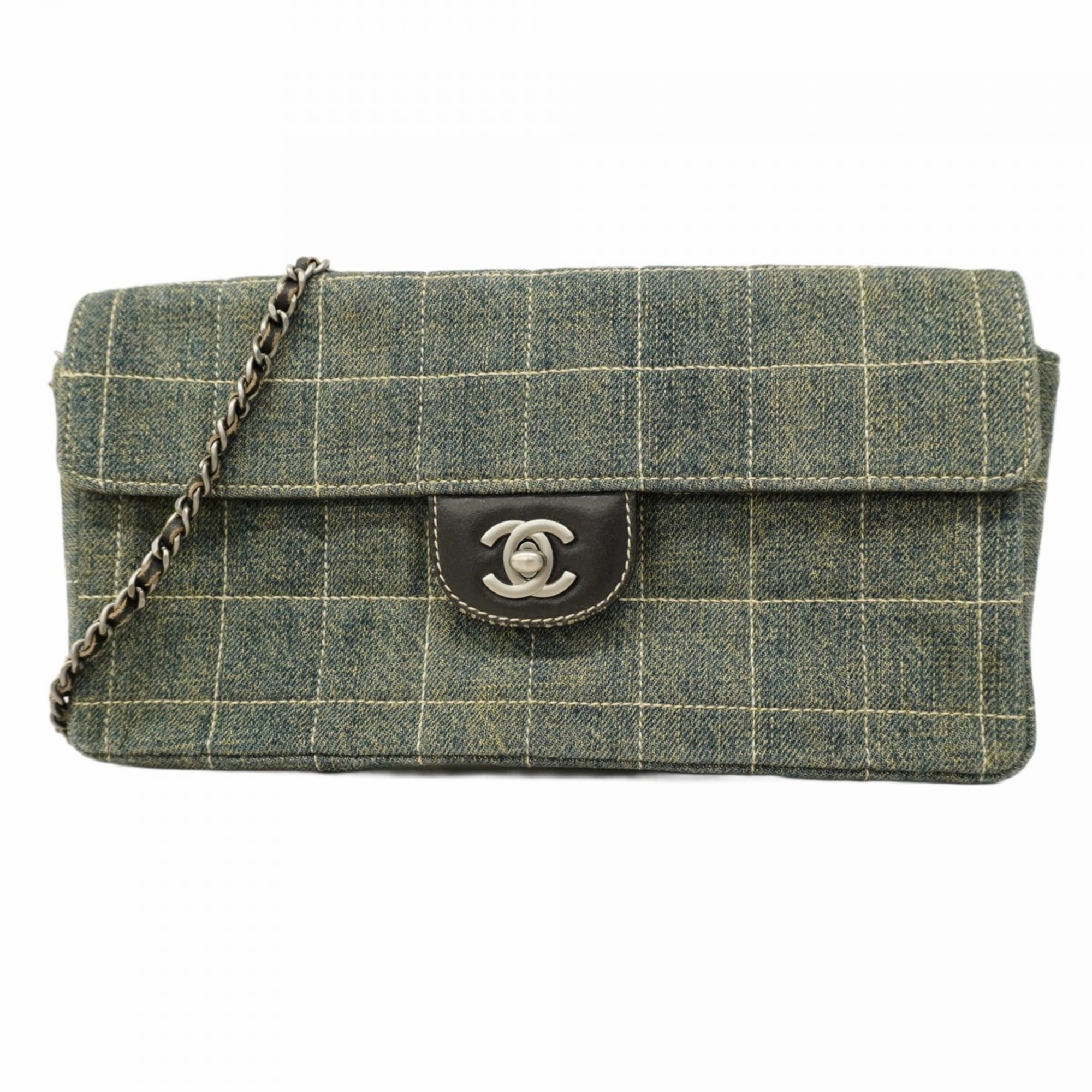 Chanel Blue Denim Shoulder Bag (Pre-Owned)